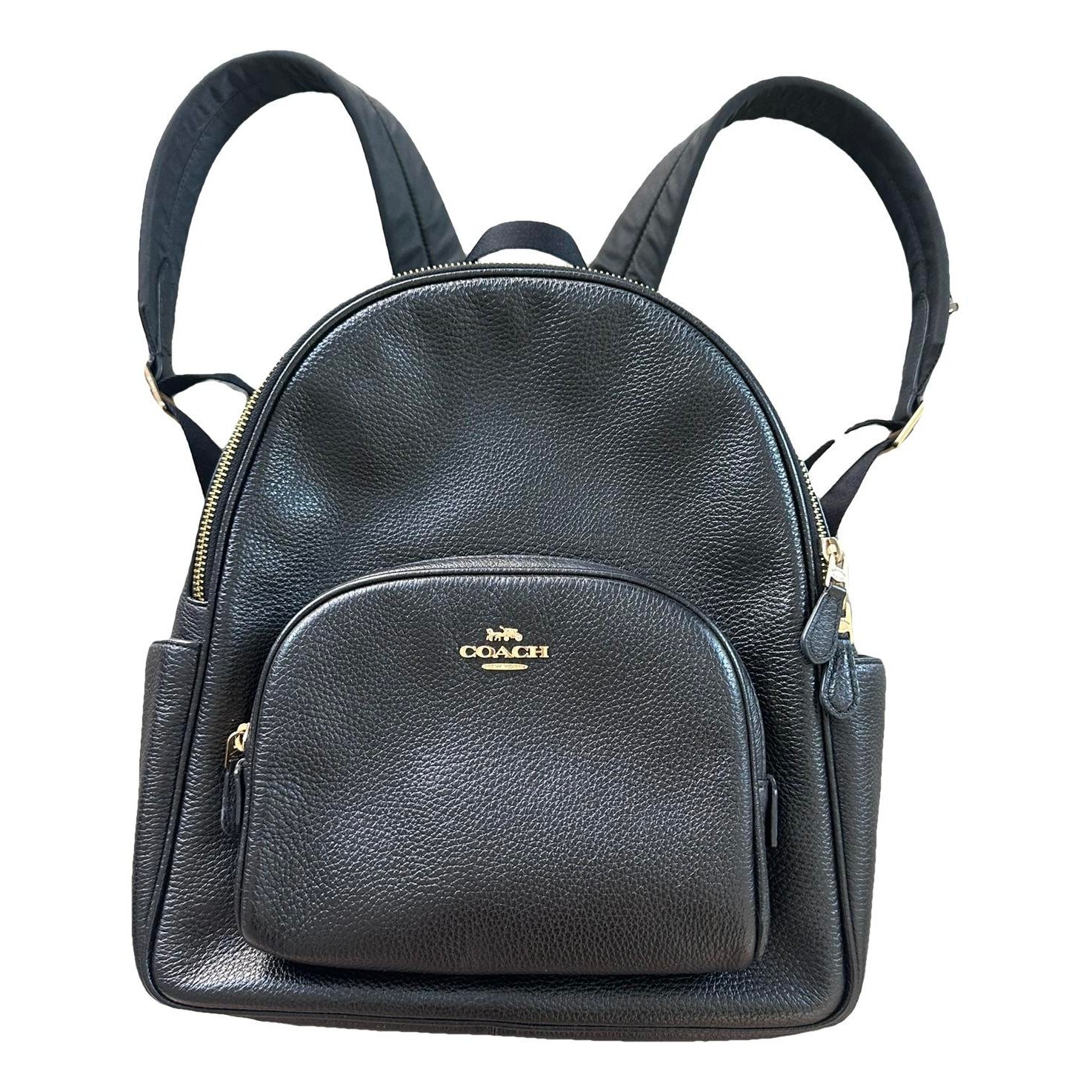 Campus leather backpack