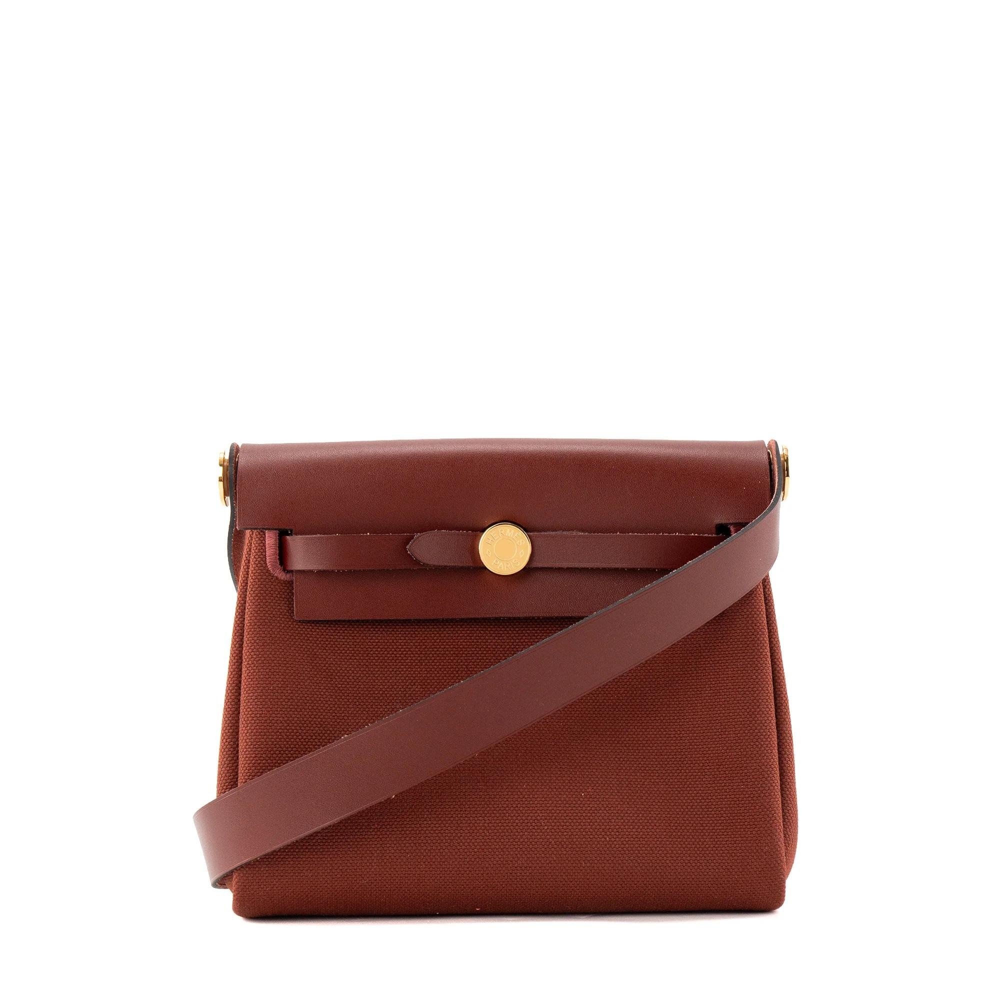 Hermes Herbag leather crossbody bag