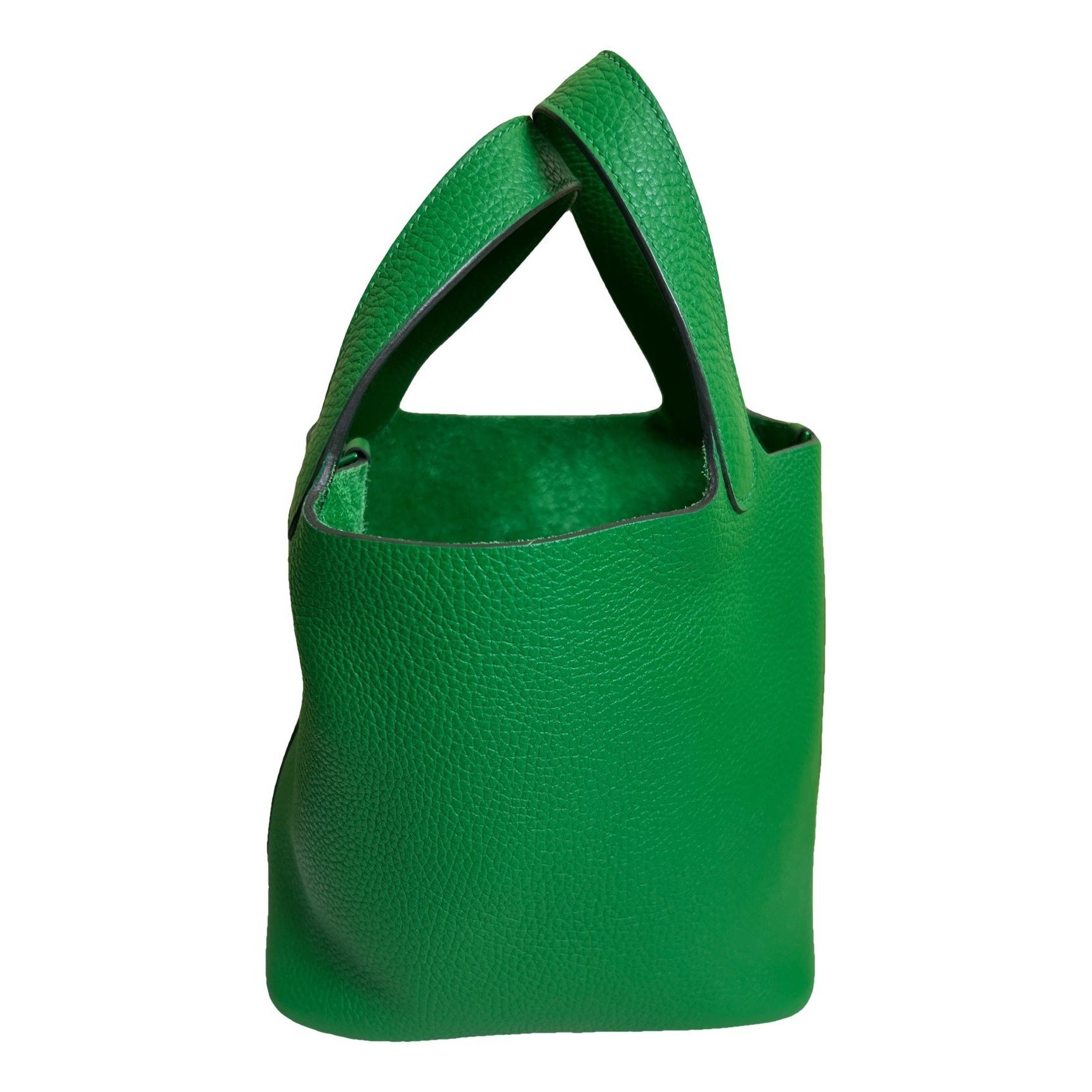 Picotin leather tote