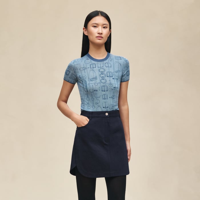 Bleu Noir Equestrian Miniskirt