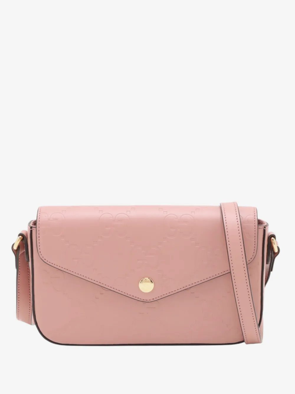 2000-2015 Super Mini GG Jumbo Embossed Leather Pochette crossbody bag