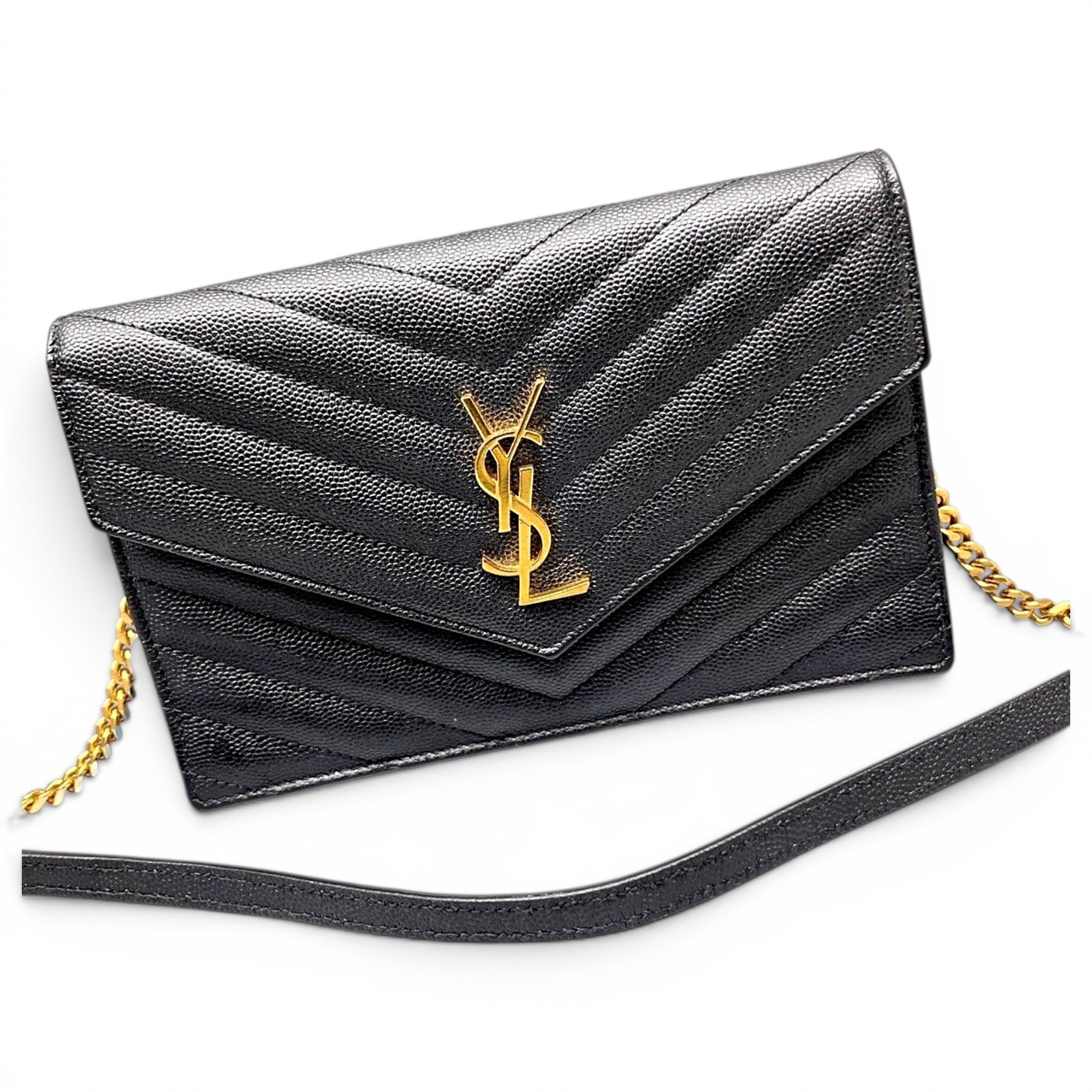 Portefeuille enveloppe leather handbag