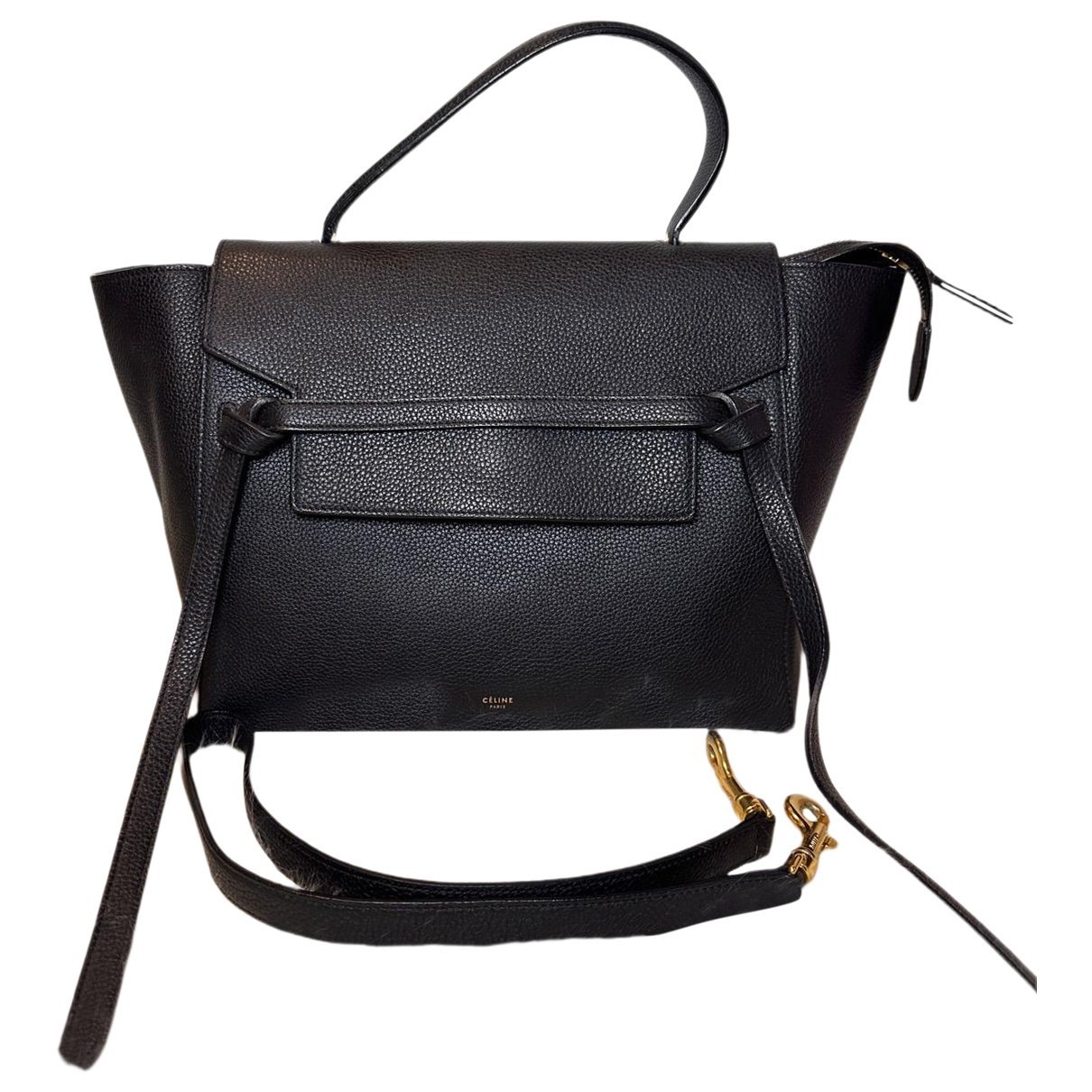 Belt leather handbag