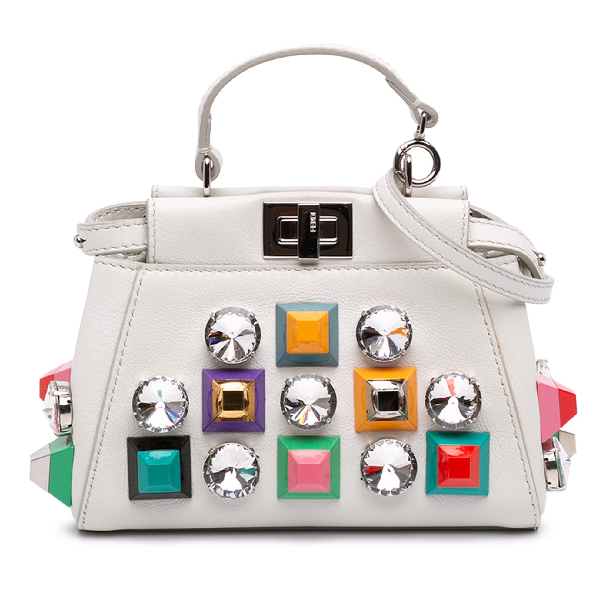 Peekaboo leather handbag