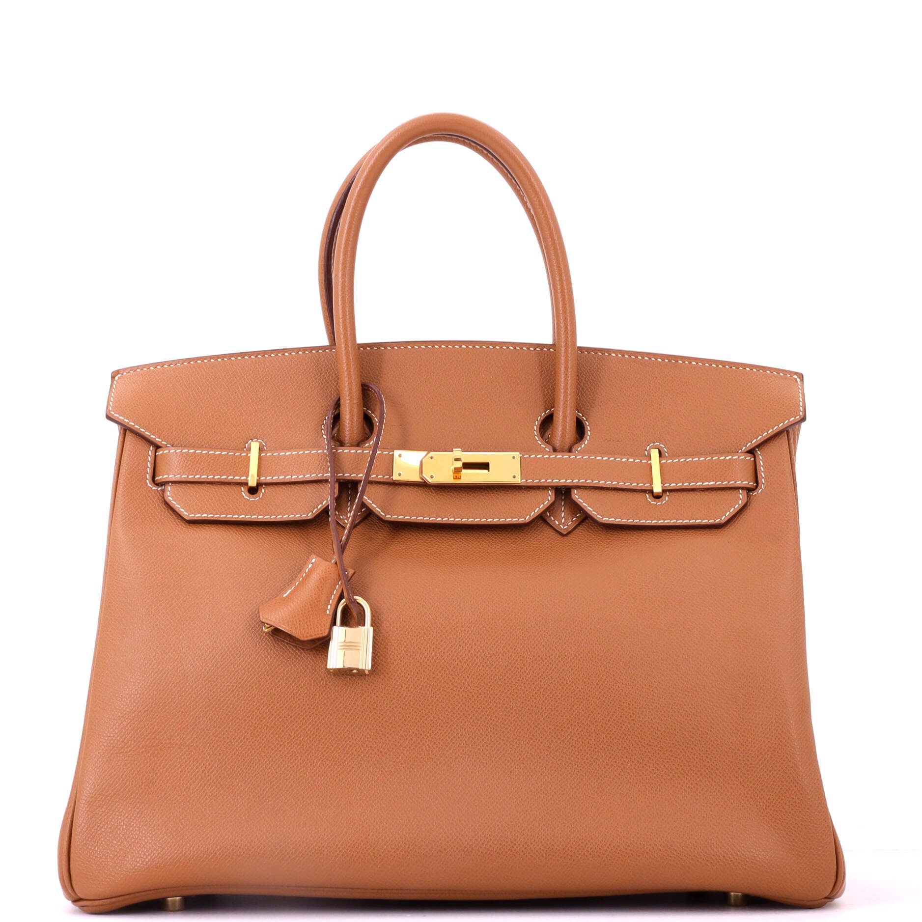Birkin Handbag Gold Epsom with Gold Hardware 35