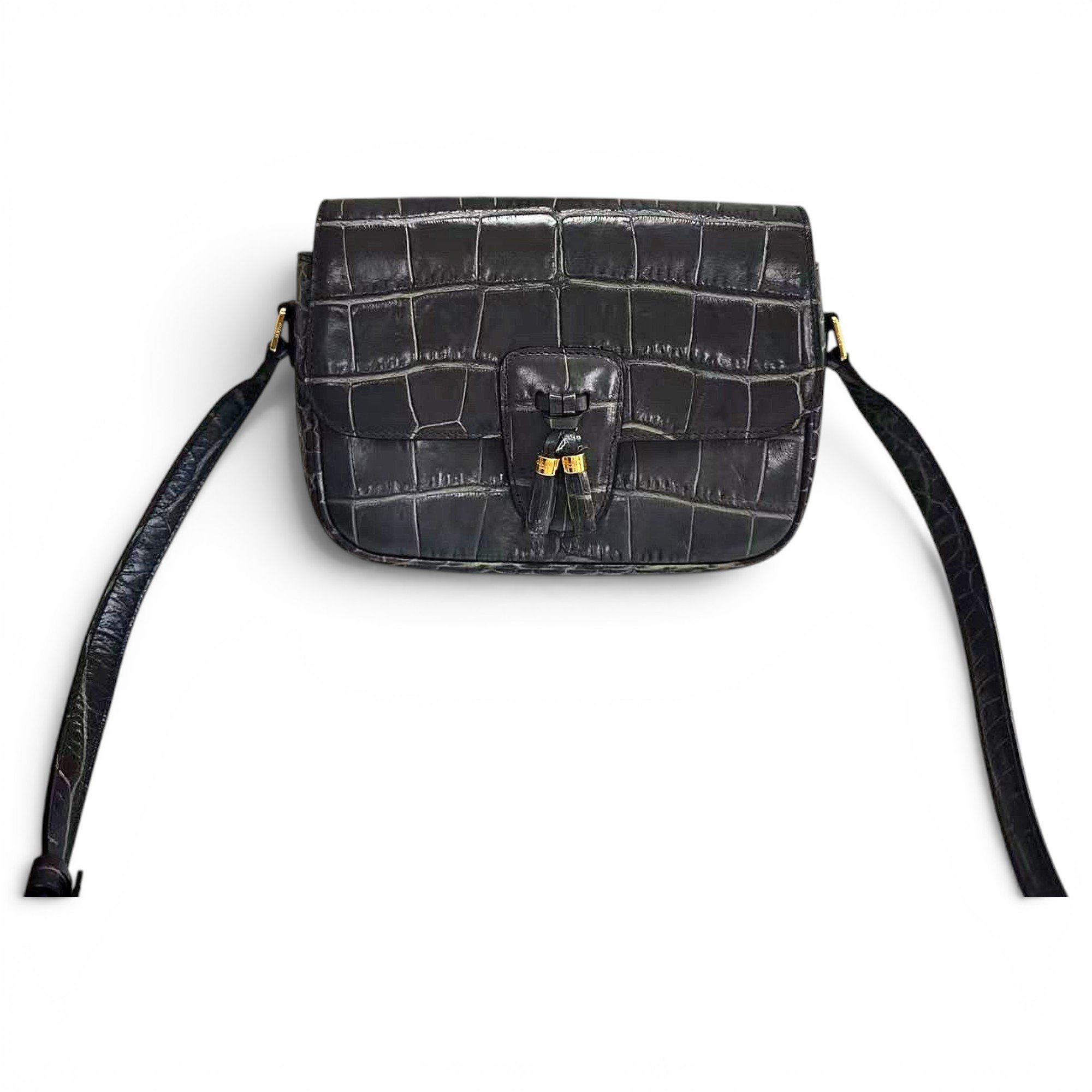 Tassels leather crossbody bag