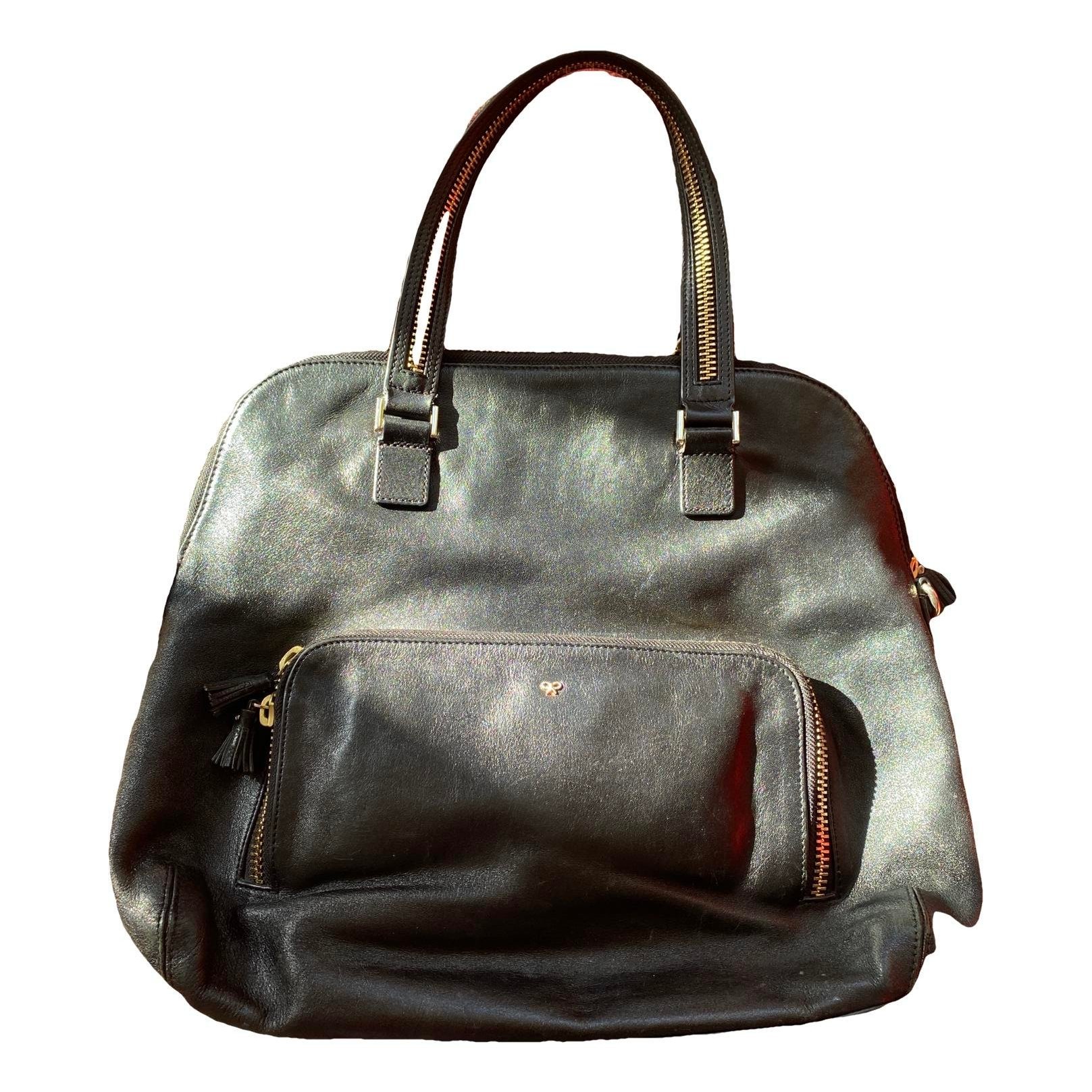 Maxi Zip leather handbag
