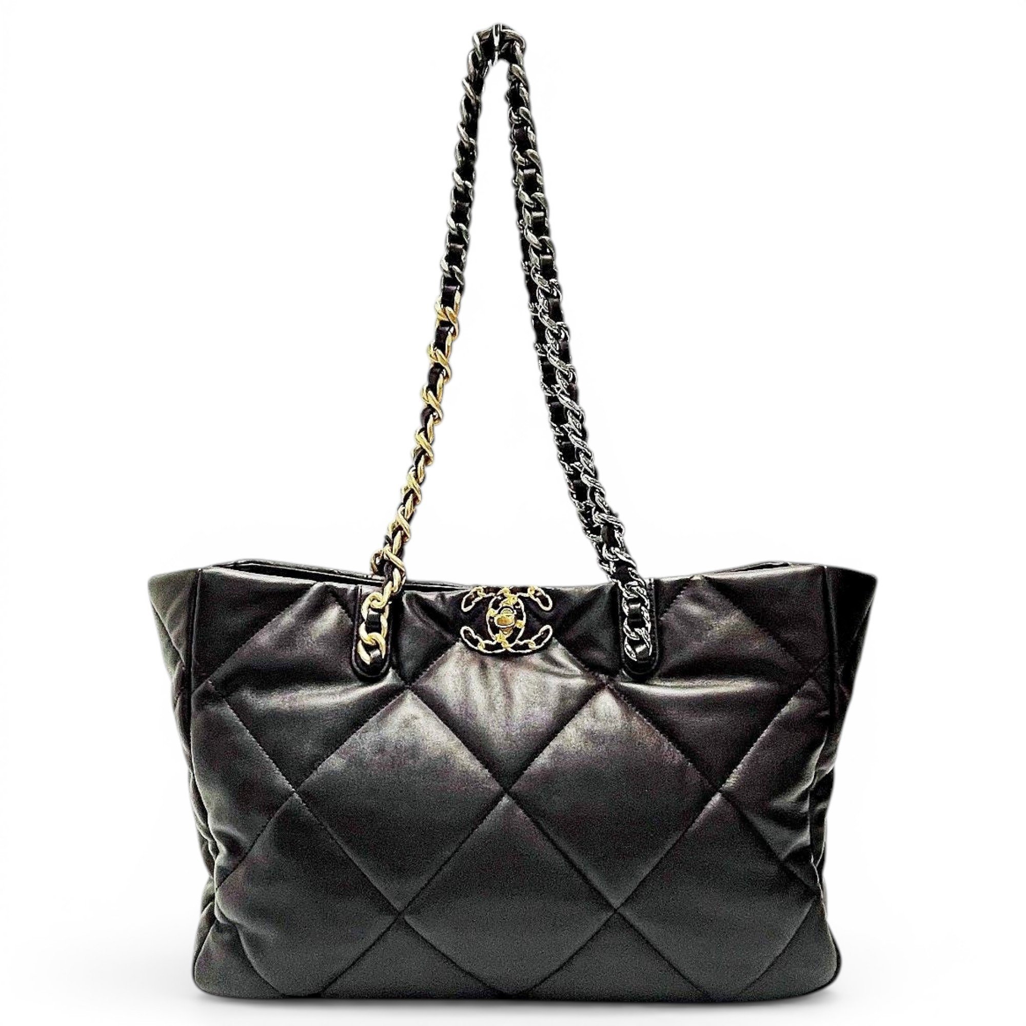 Chanel 19 leather tote
