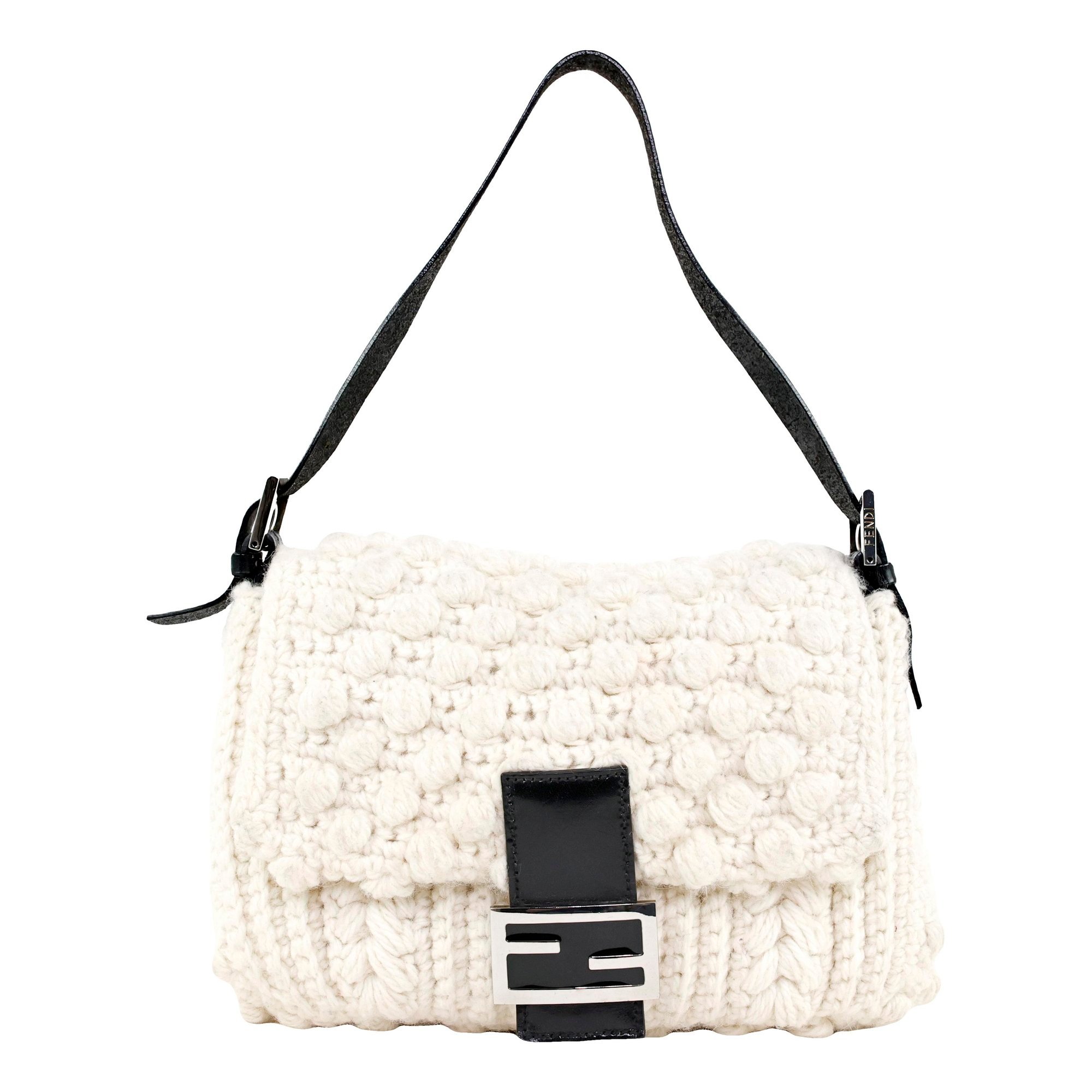 Mamma Baguette wool handbag