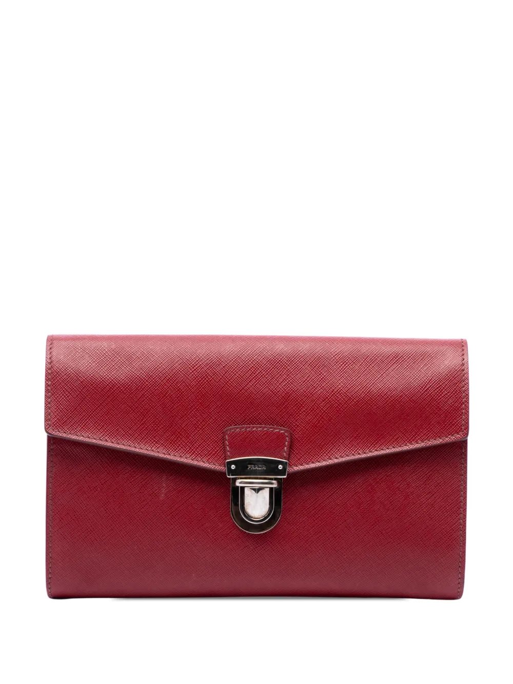 2013-2026 Saffiano Envelope Pushlock clutch bag