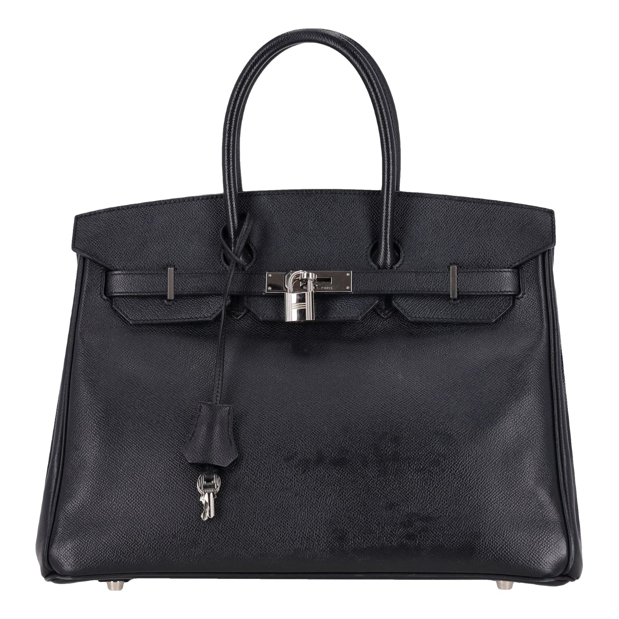Hermes Birkin 35 Handbag Black Epsom Leather 2008