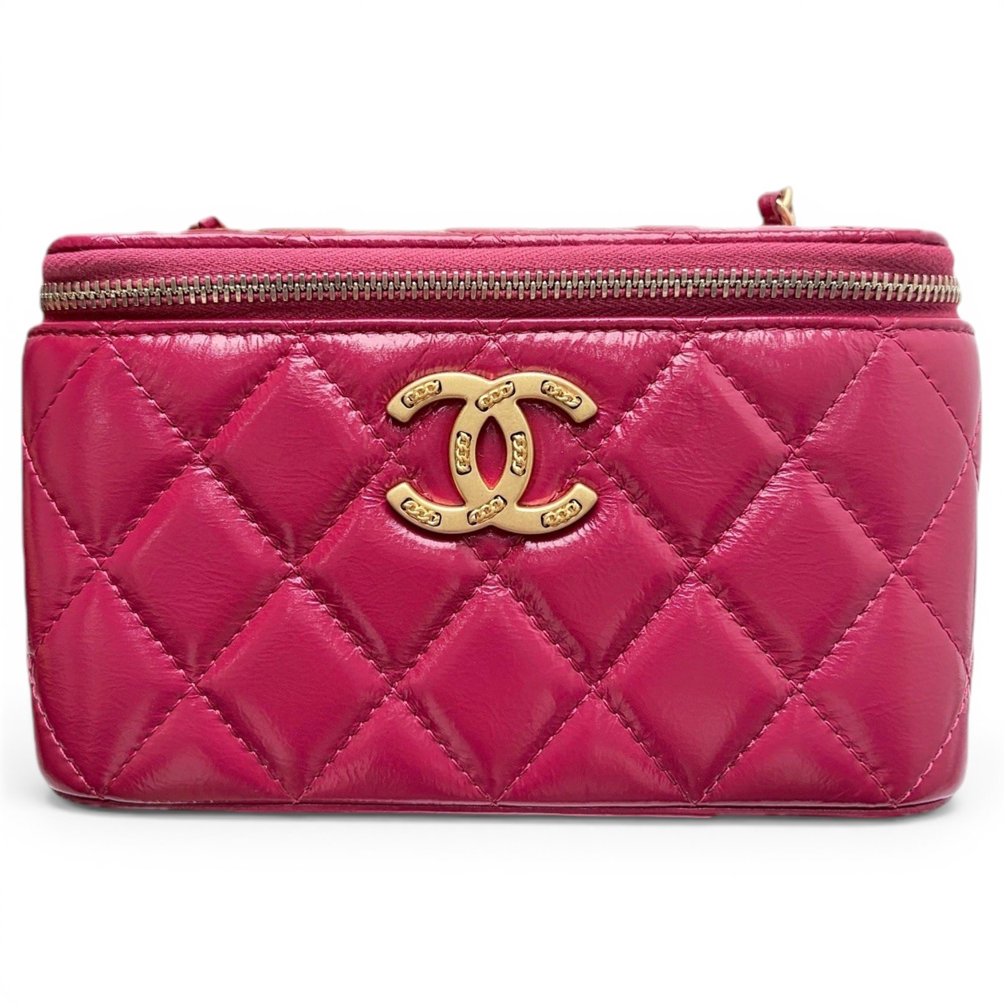 Vanity leather handbag