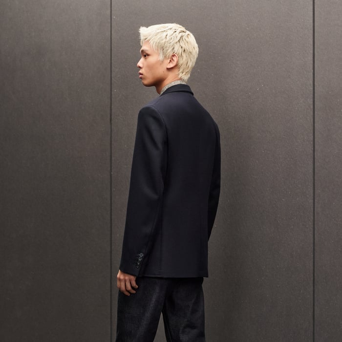 Marine "Poche Cuir" Stadium Relax Jacket