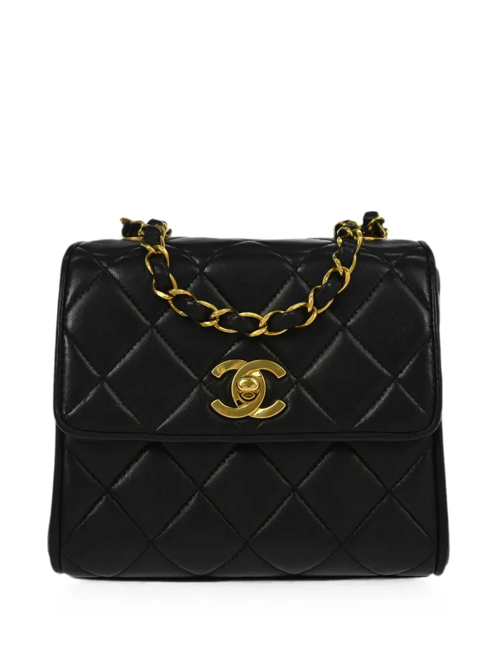1995 quilted CC turn-lock shoulder bag