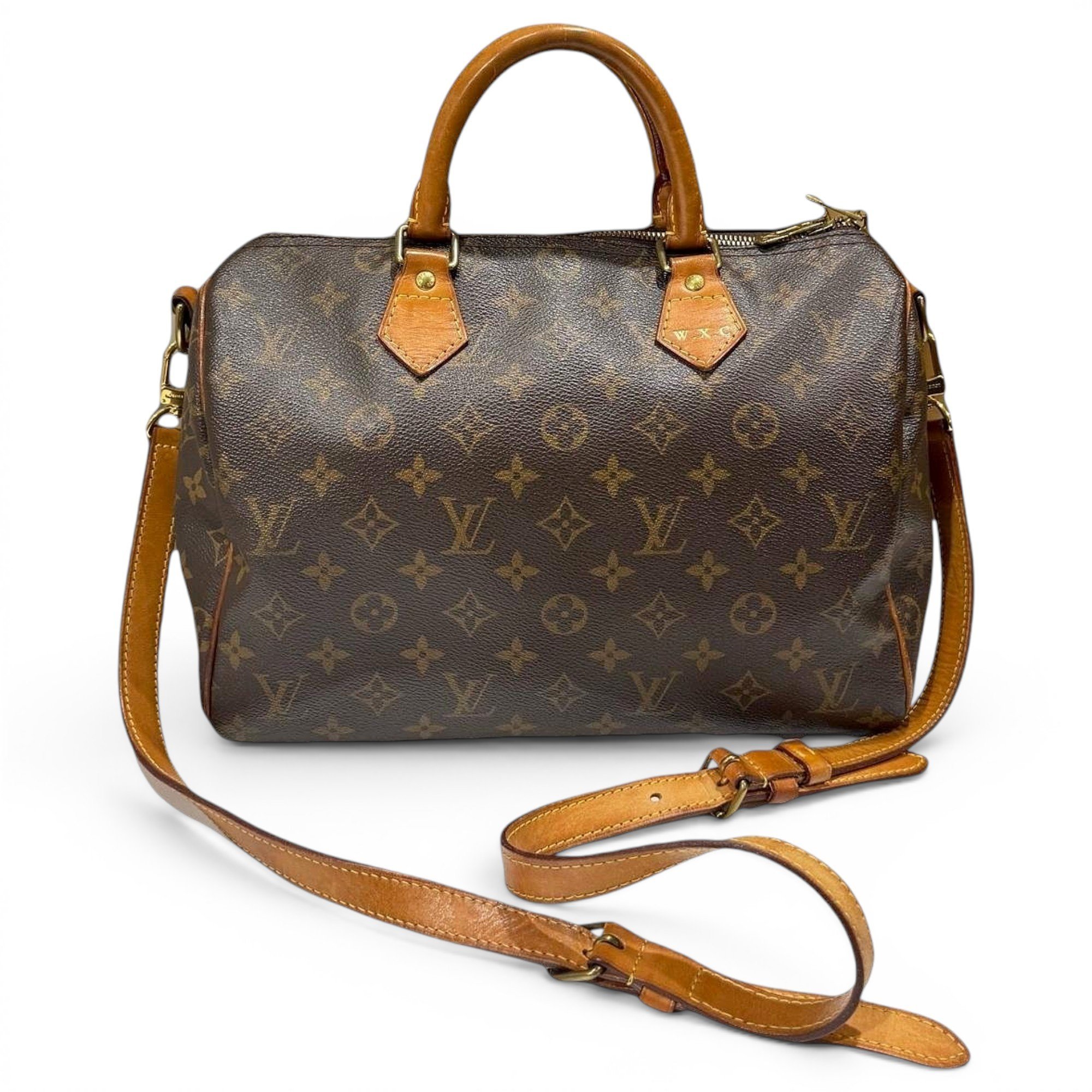 Speedy leather handbag