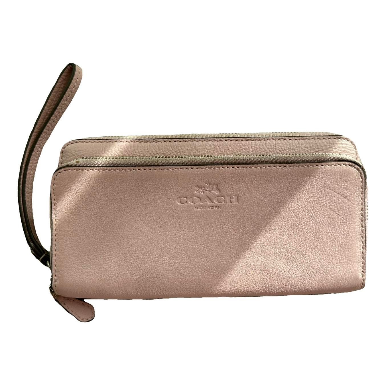 Leather clutch bag