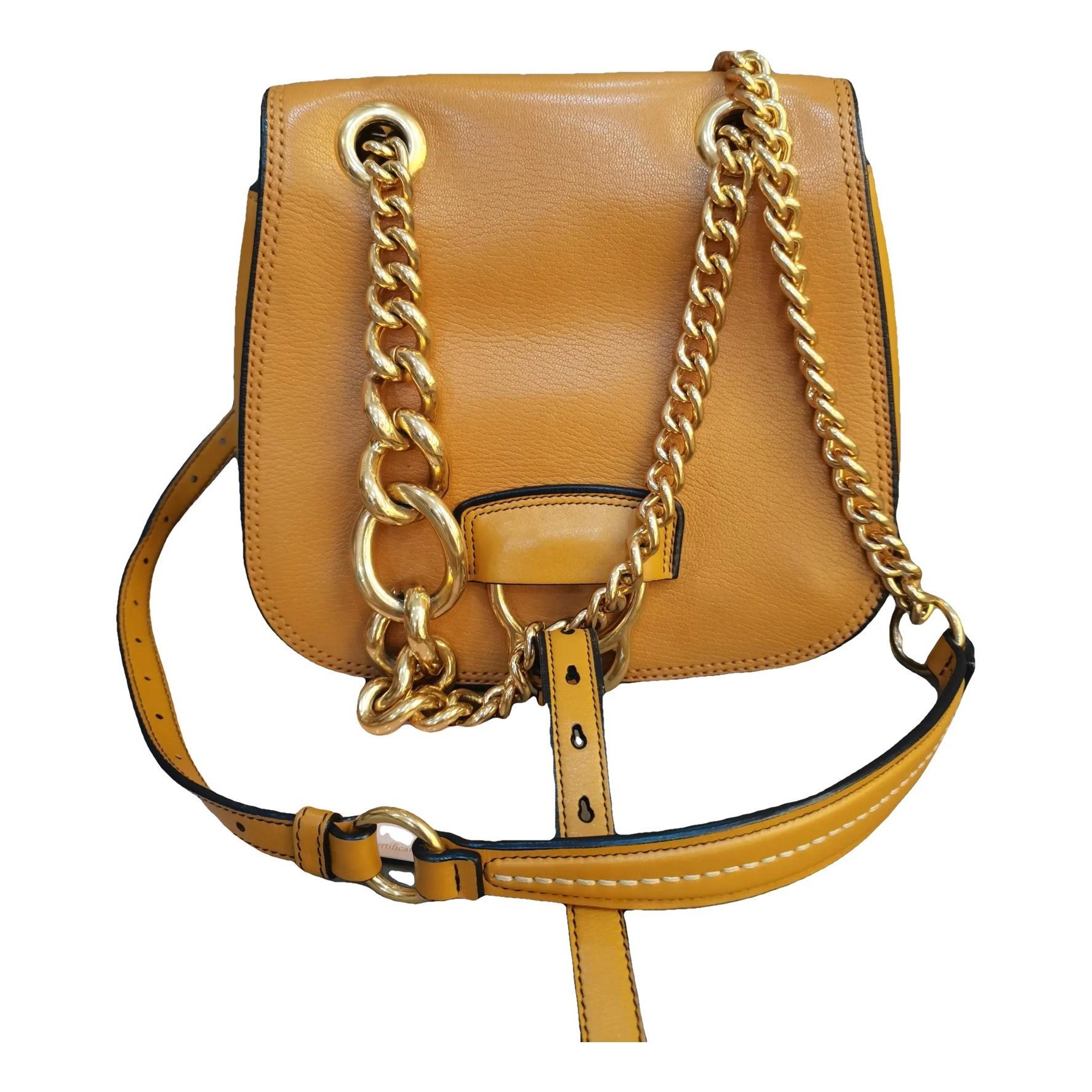 Dahlia leather handbag