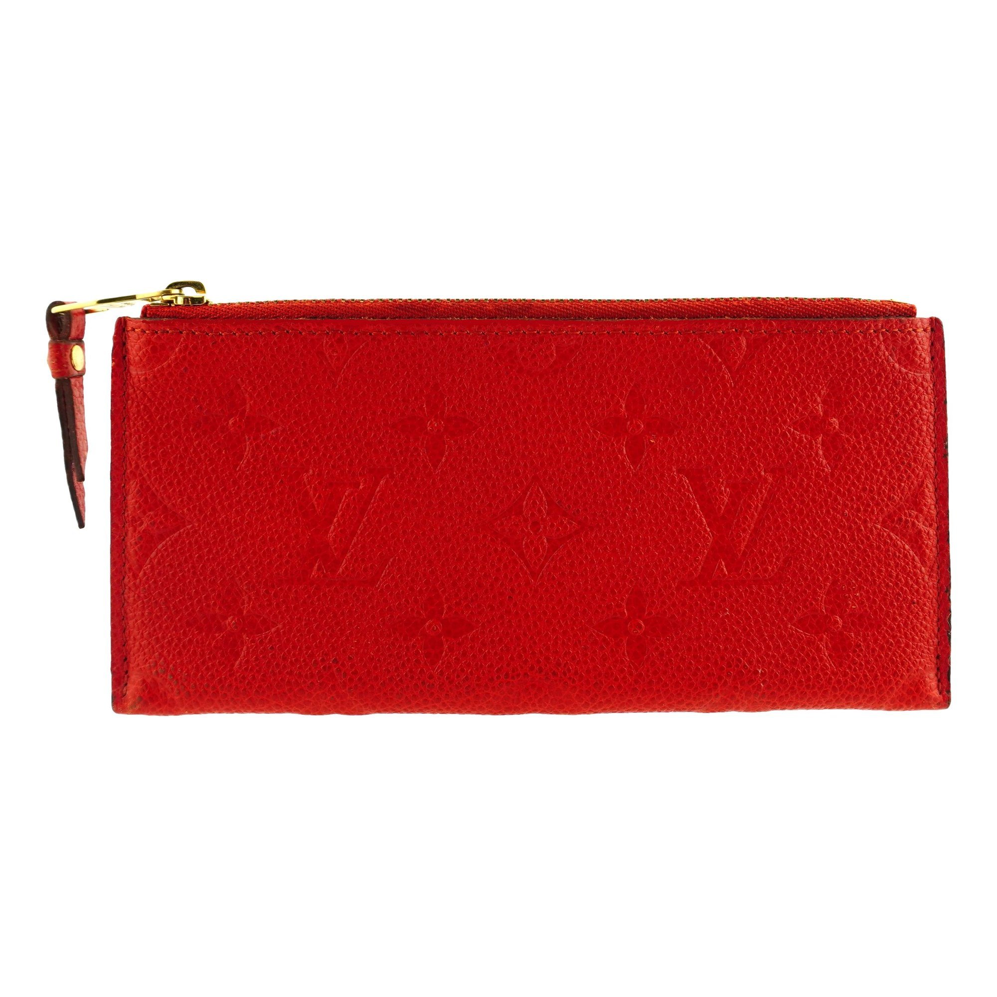 Leather clutch bag