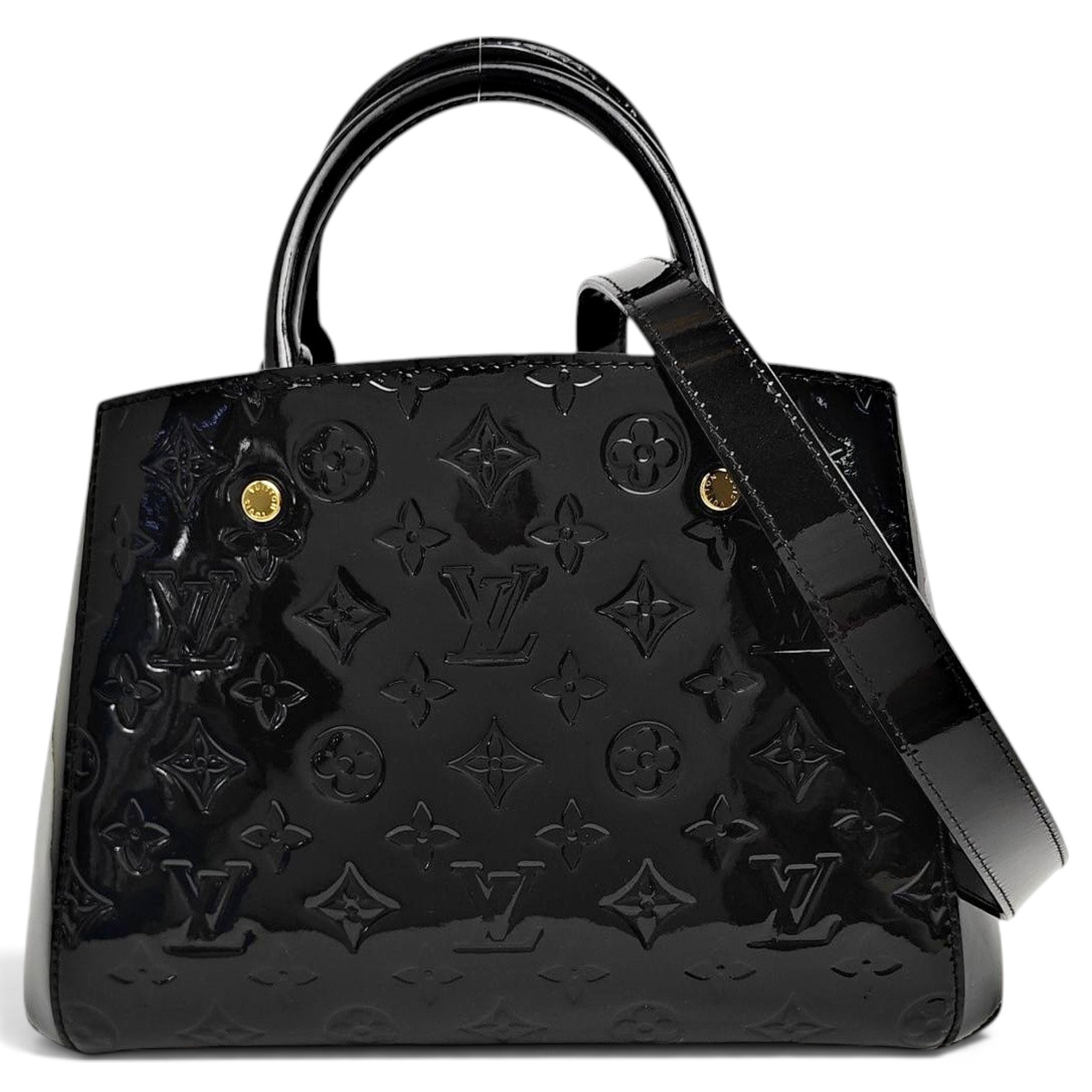 Montaigne patent leather handbag