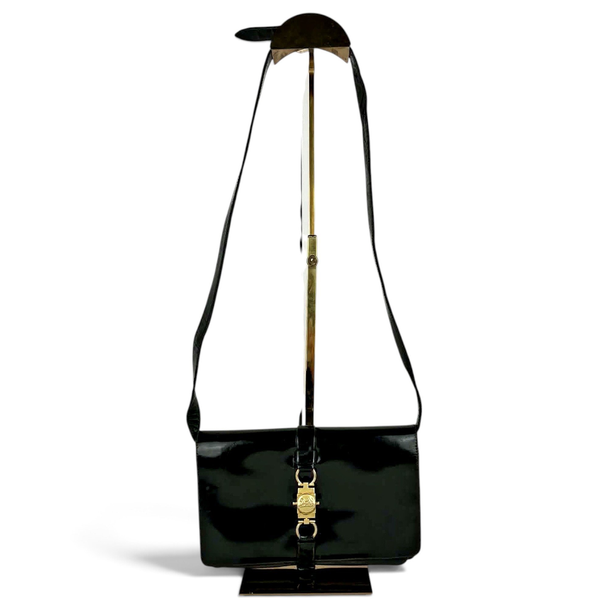 Patent leather handbag