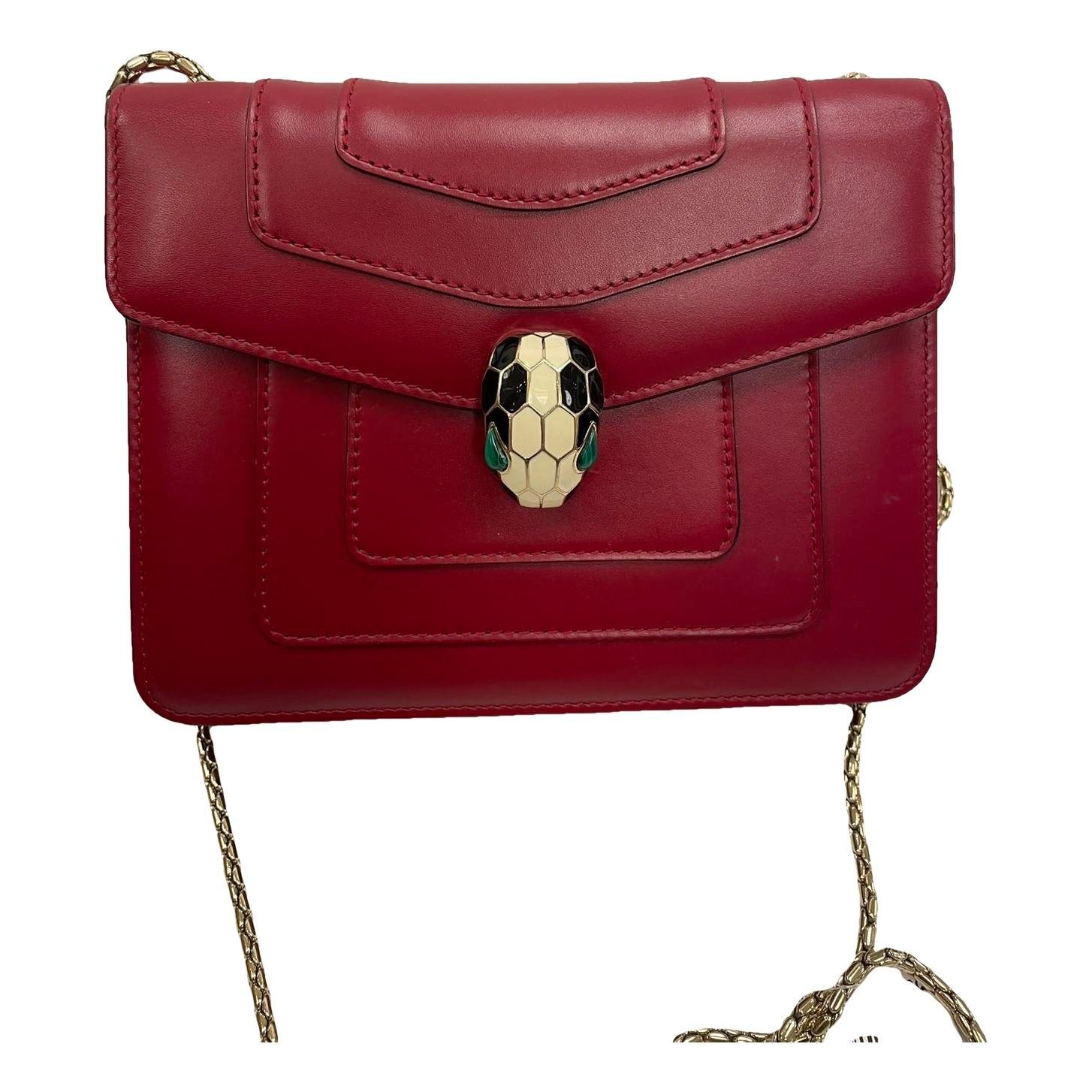Serpenti leather handbag