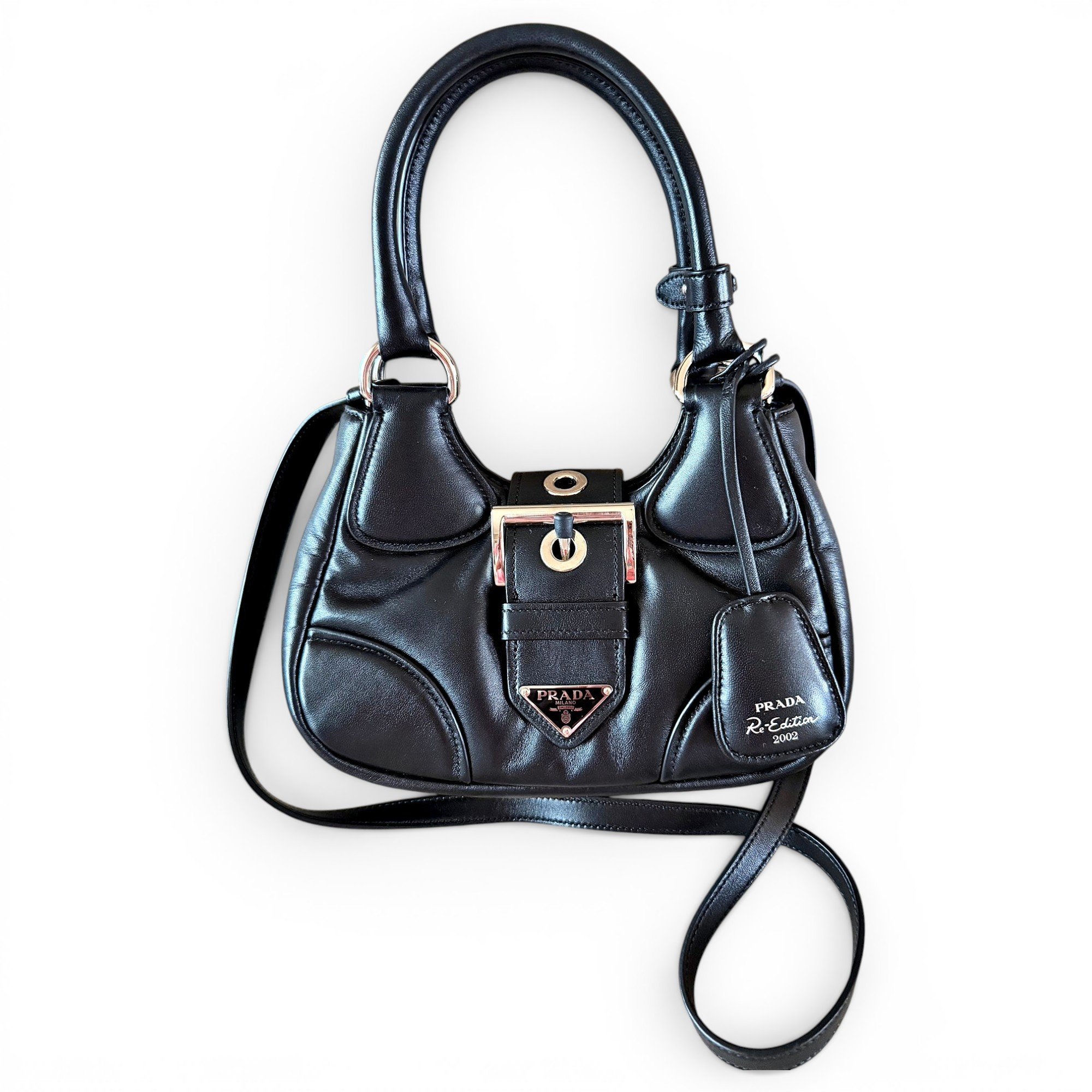 Moon leather crossbody bag