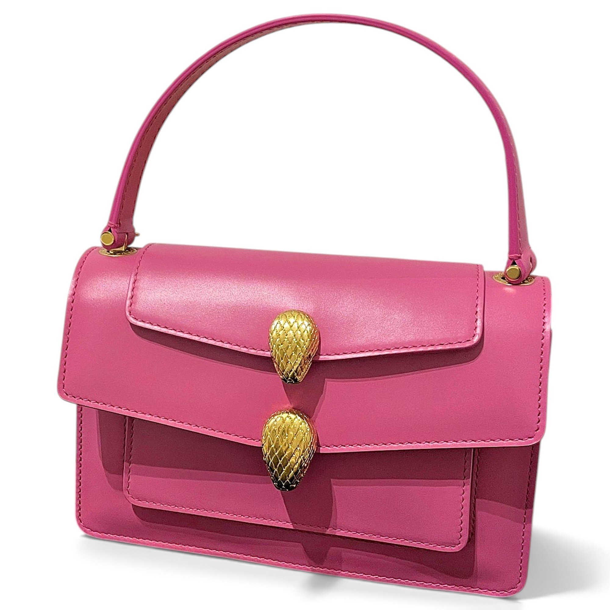 Serpenti leather handbag