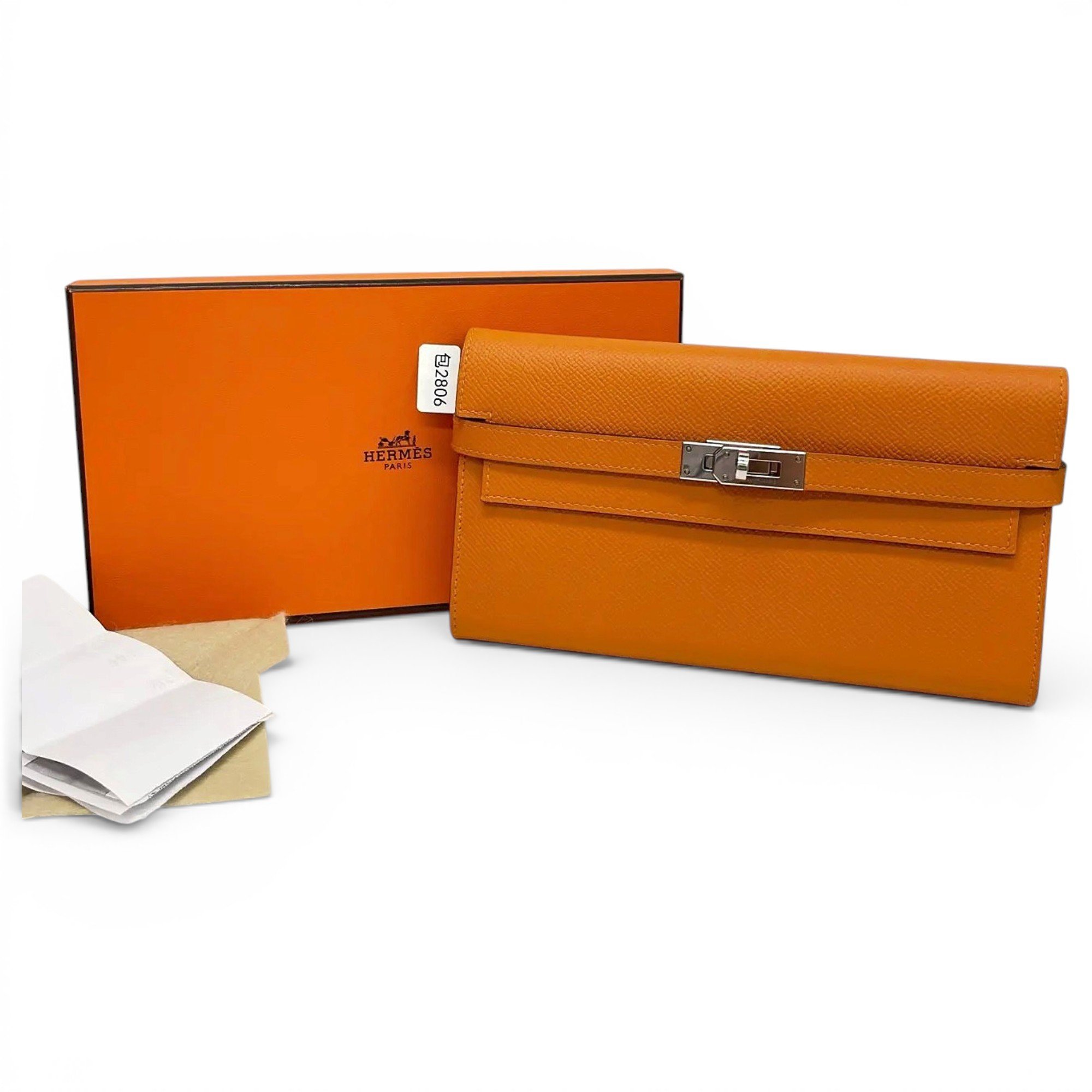 Kelly to go leather clutch bag