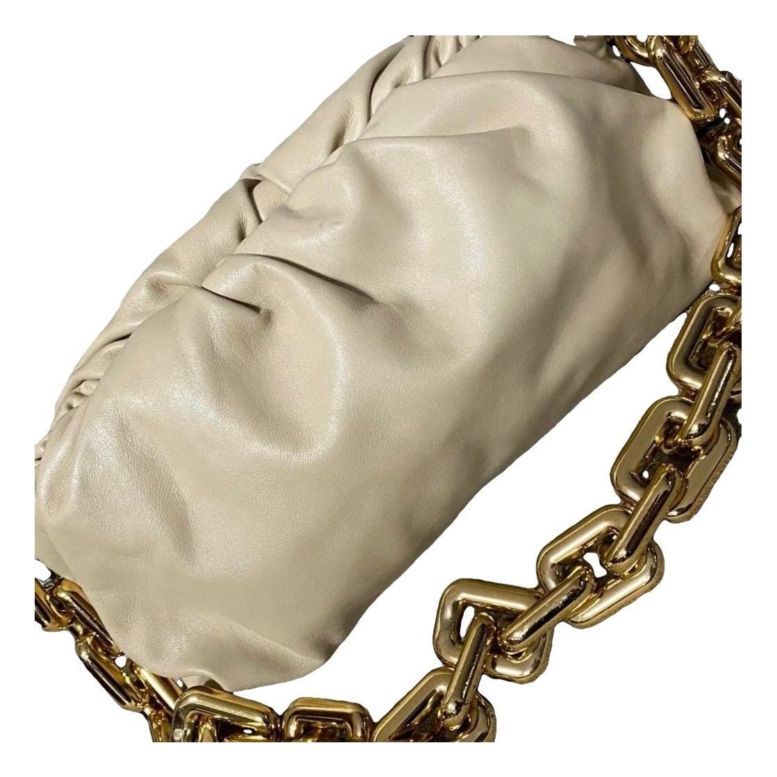 Chain Pouch leather handbag