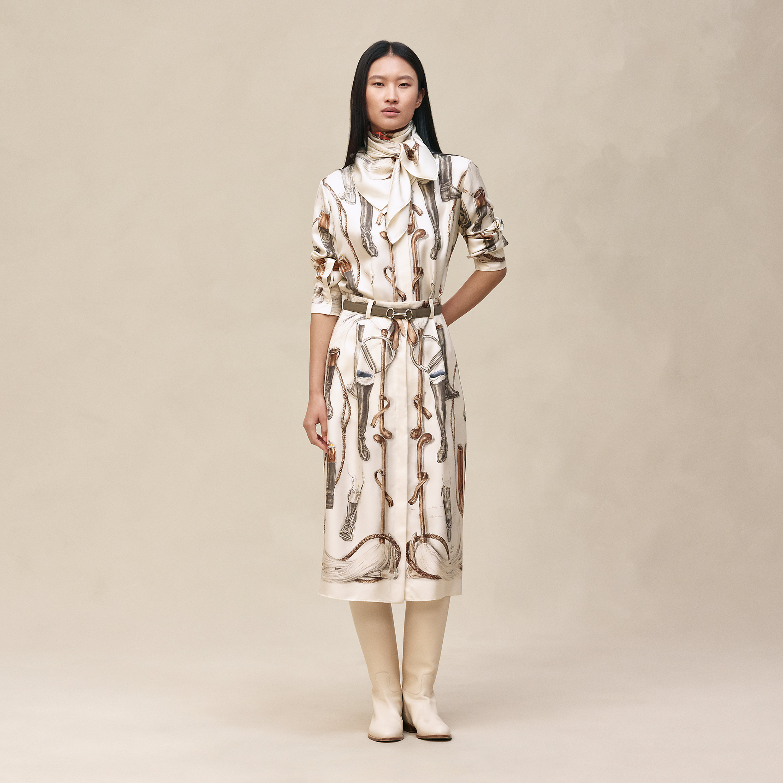 "A Propos de Bottes" buttoned skirt 