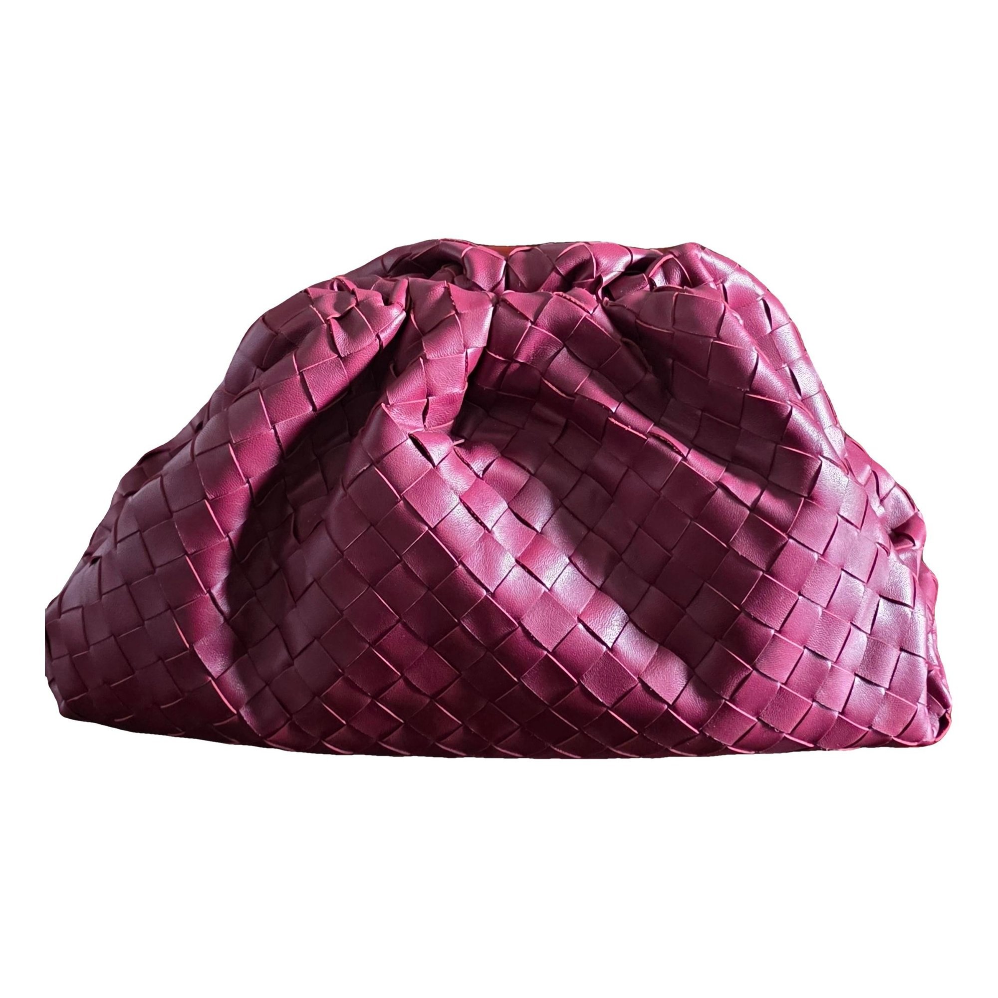 Pouch leather clutch bag