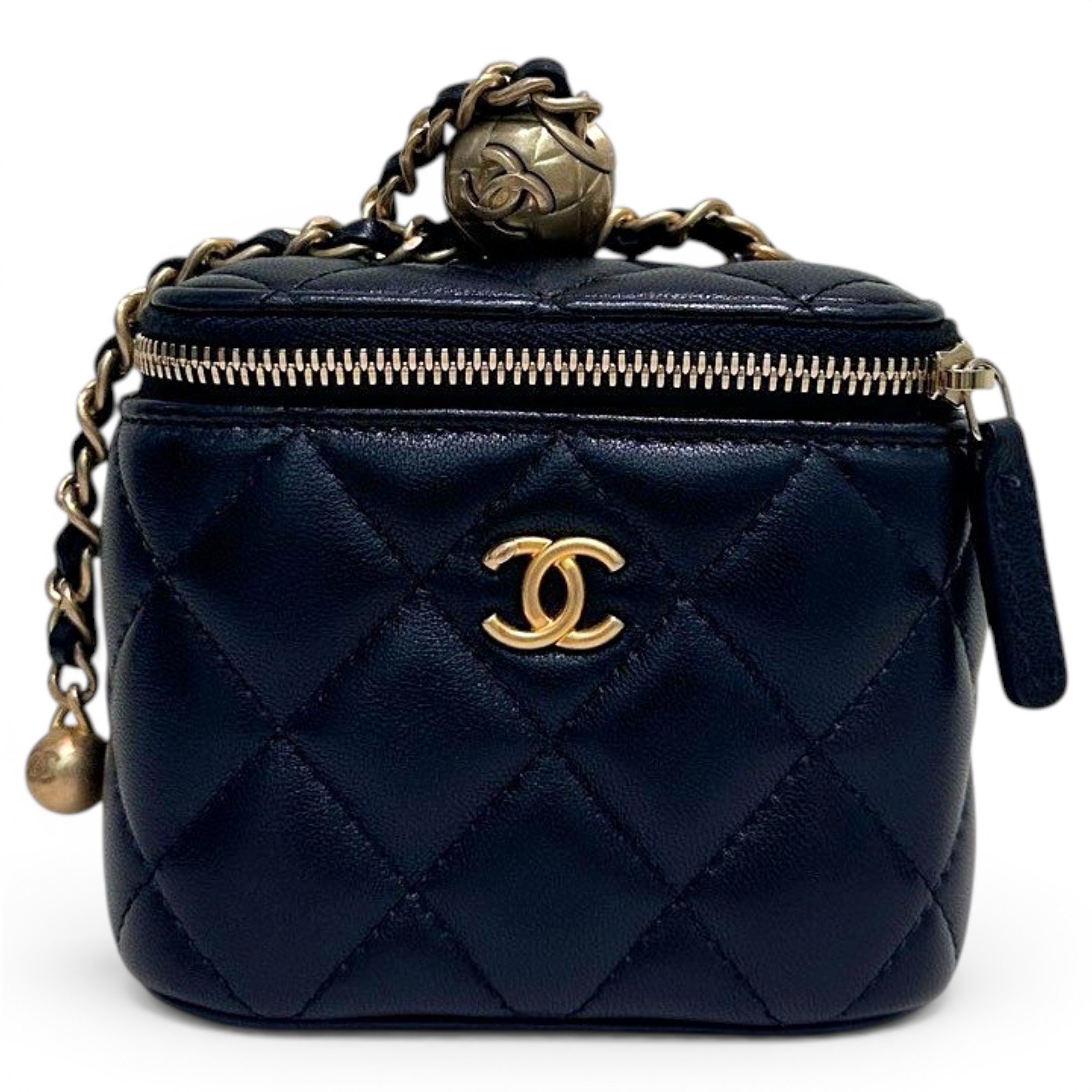 Trendy CC Vanity leather handbag