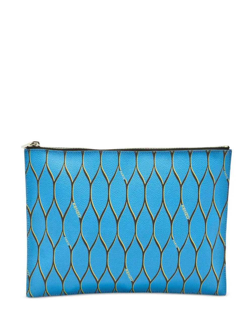 graphic-print clutch bag