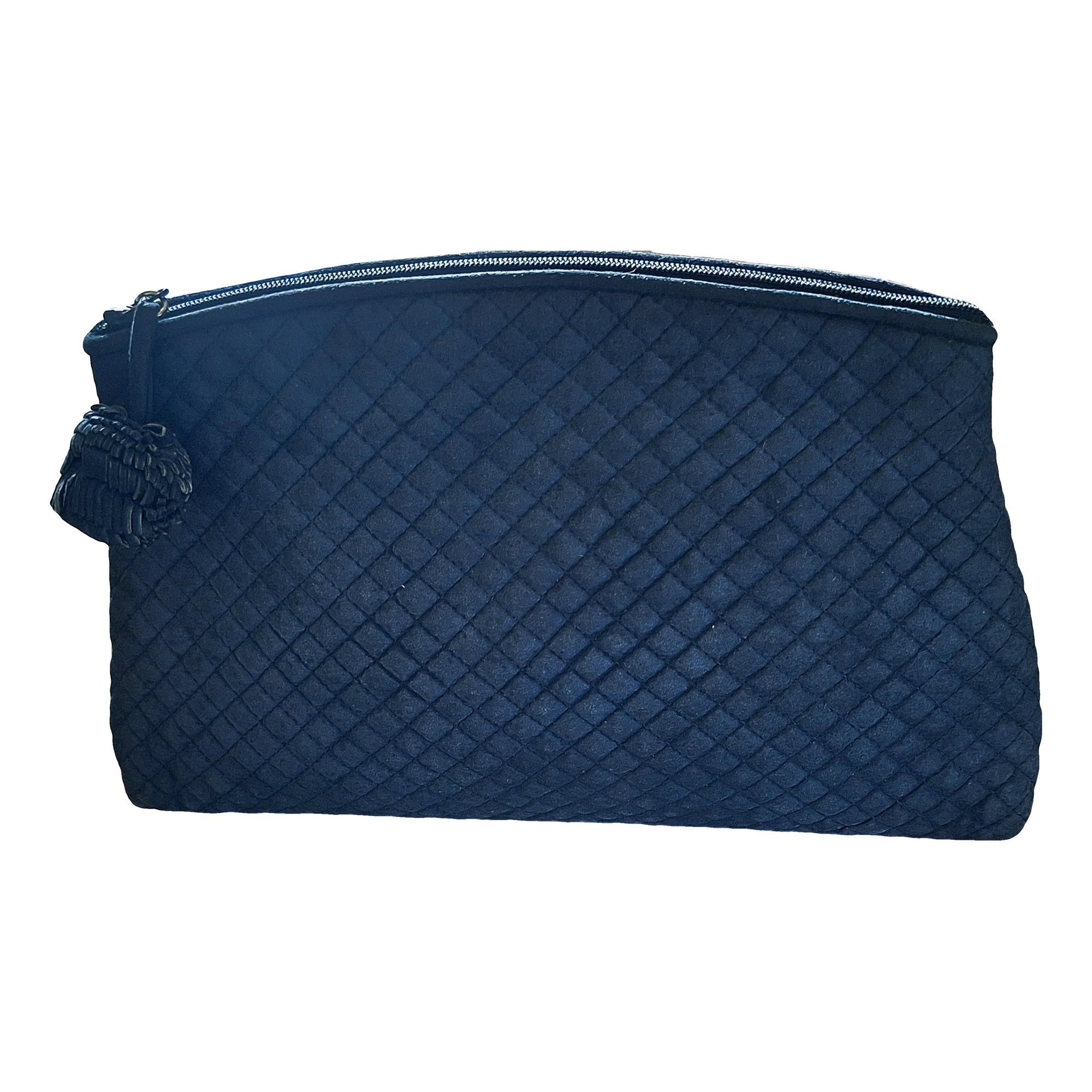 Leather clutch bag