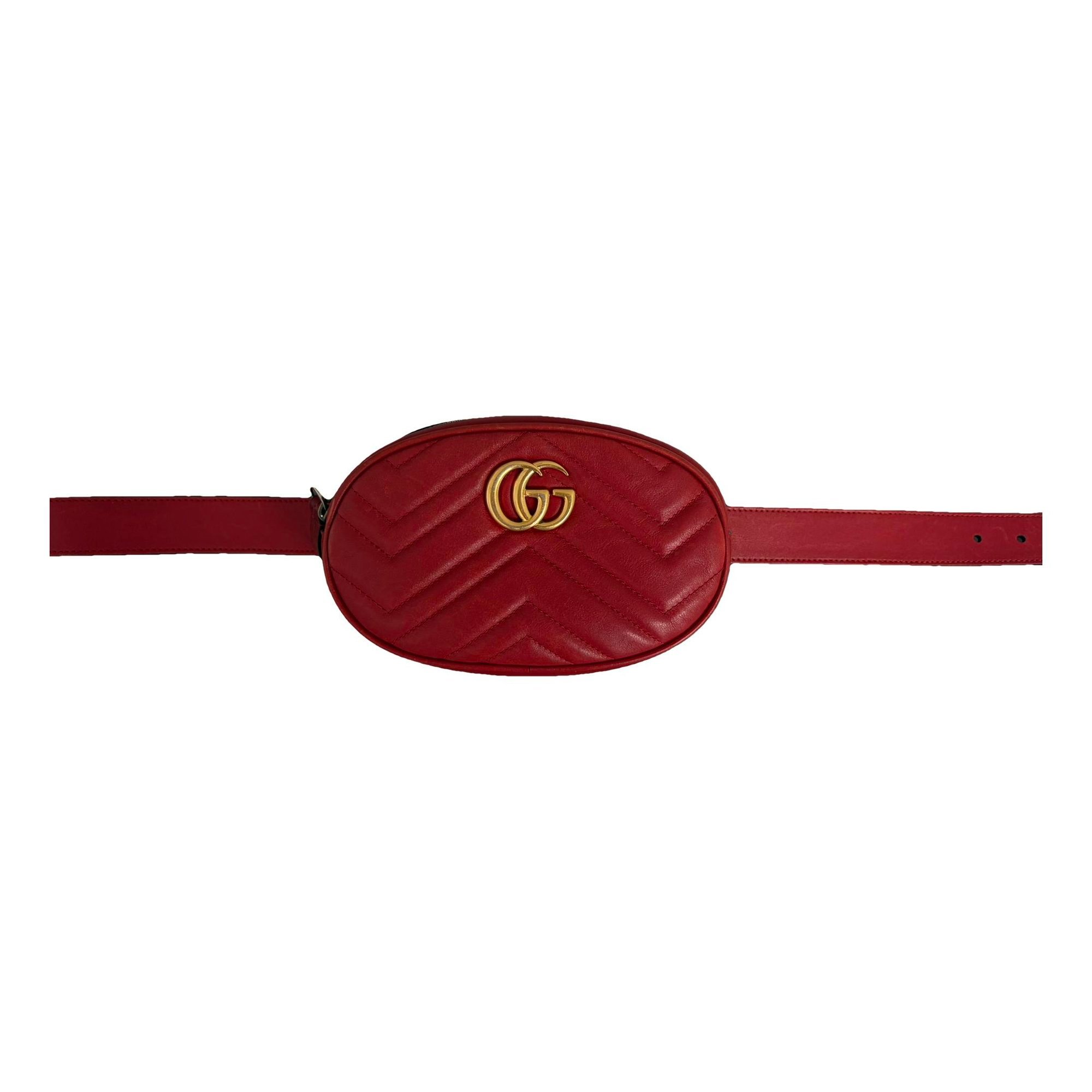 GG Marmont Oval leather handbag