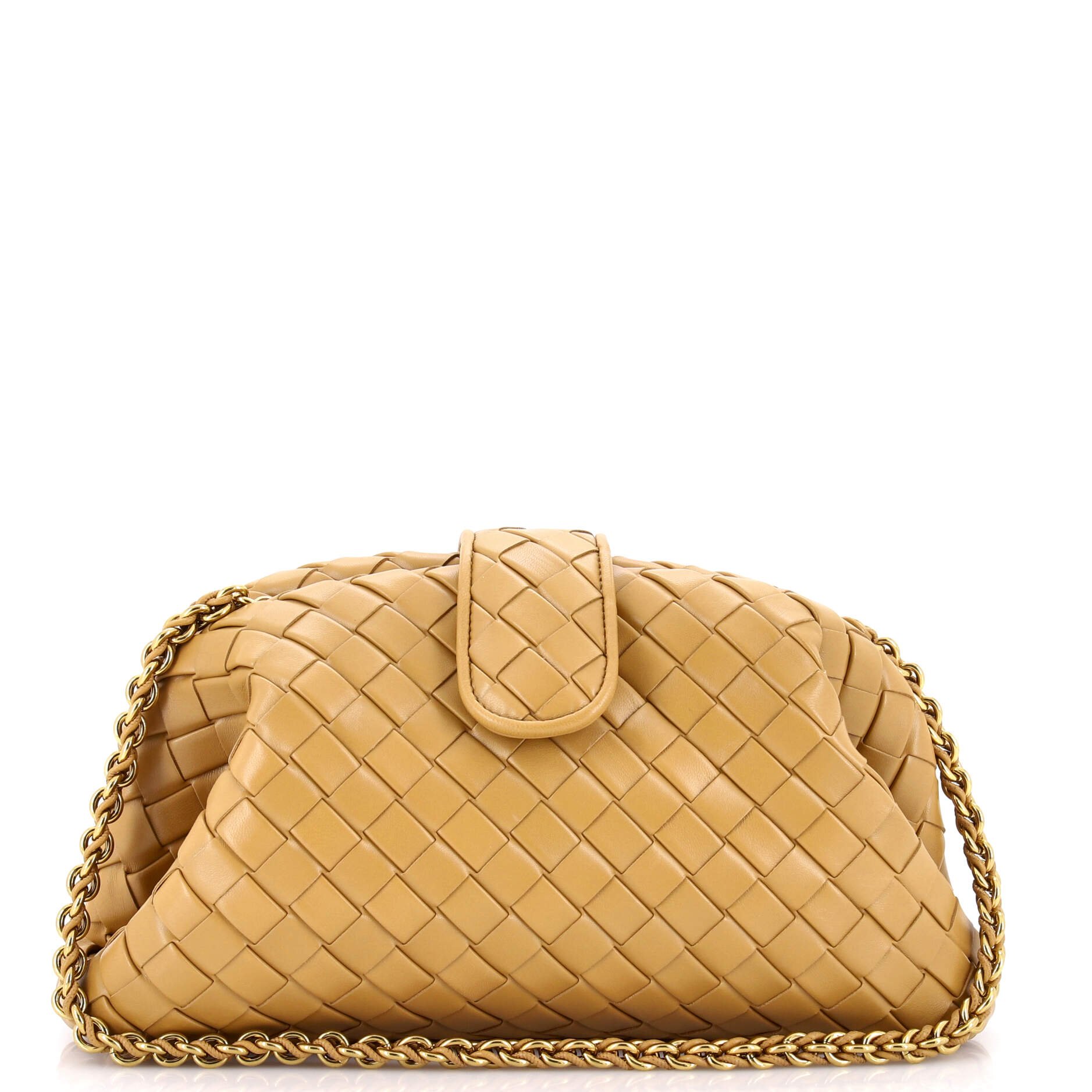 Lauren 1980 Clutch with Chain Intrecciato Nappa Medium