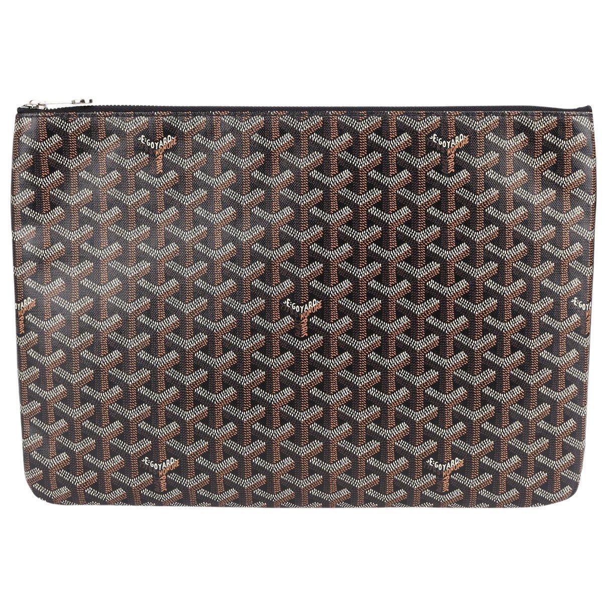 Sénat leather clutch bag