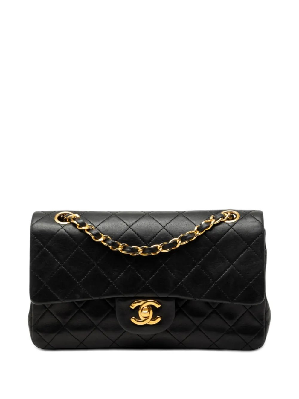 1989-1991 Small Classic Lambskin Double Flap shoulder bag