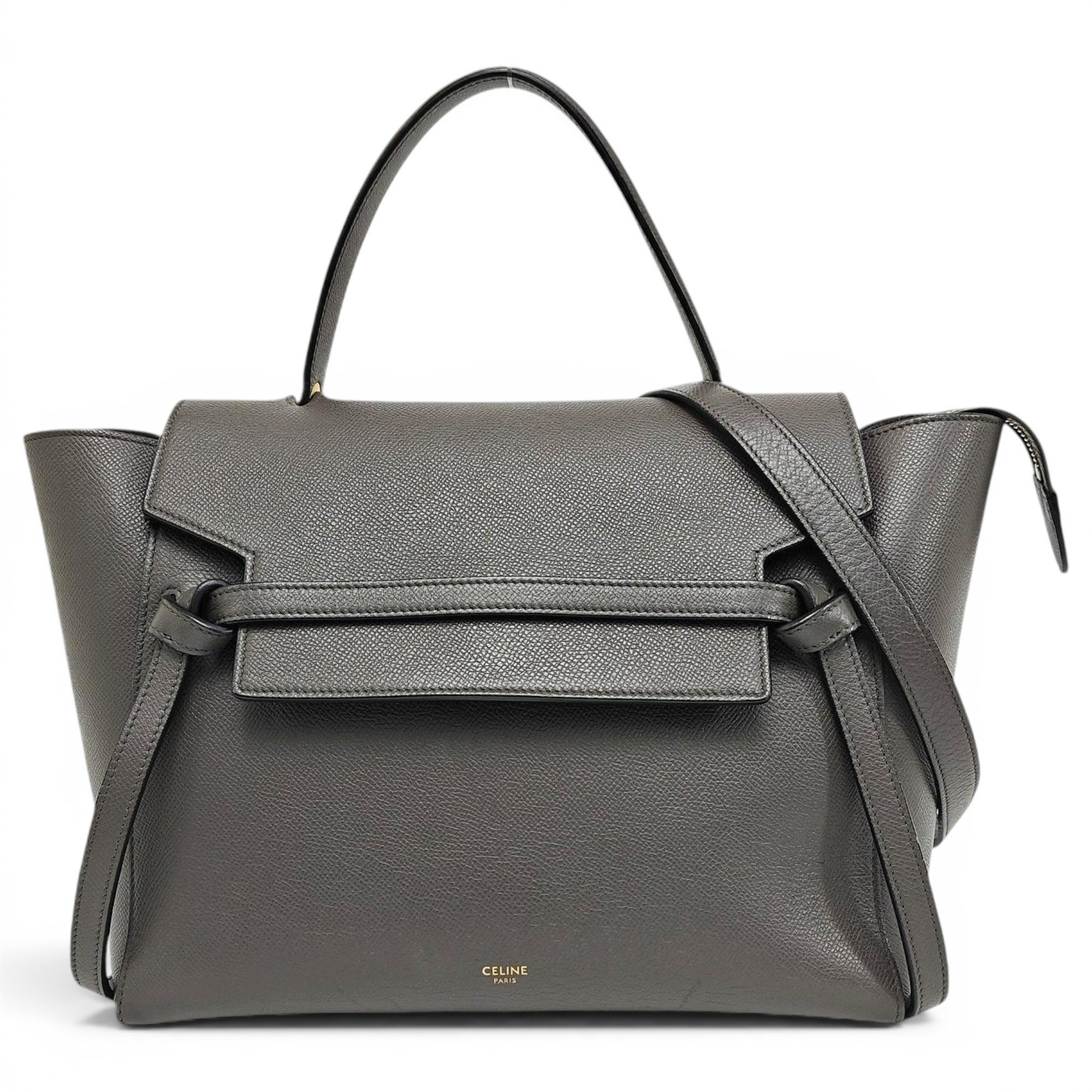 Belt leather handbag