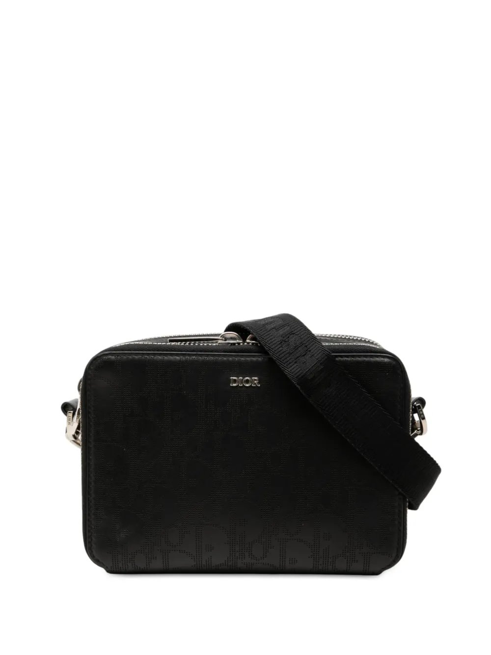 2023 Oblique Perforated Calfskin Galaxy Pouch with Strap crossbody bag