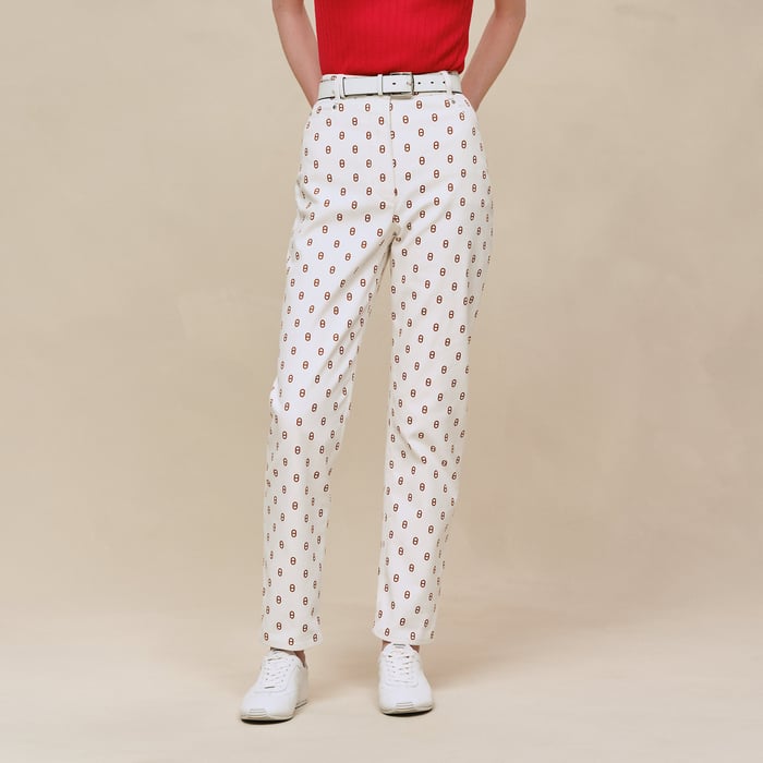 Marron Fauve "Chaine D’ancre" Straight Leg Pants