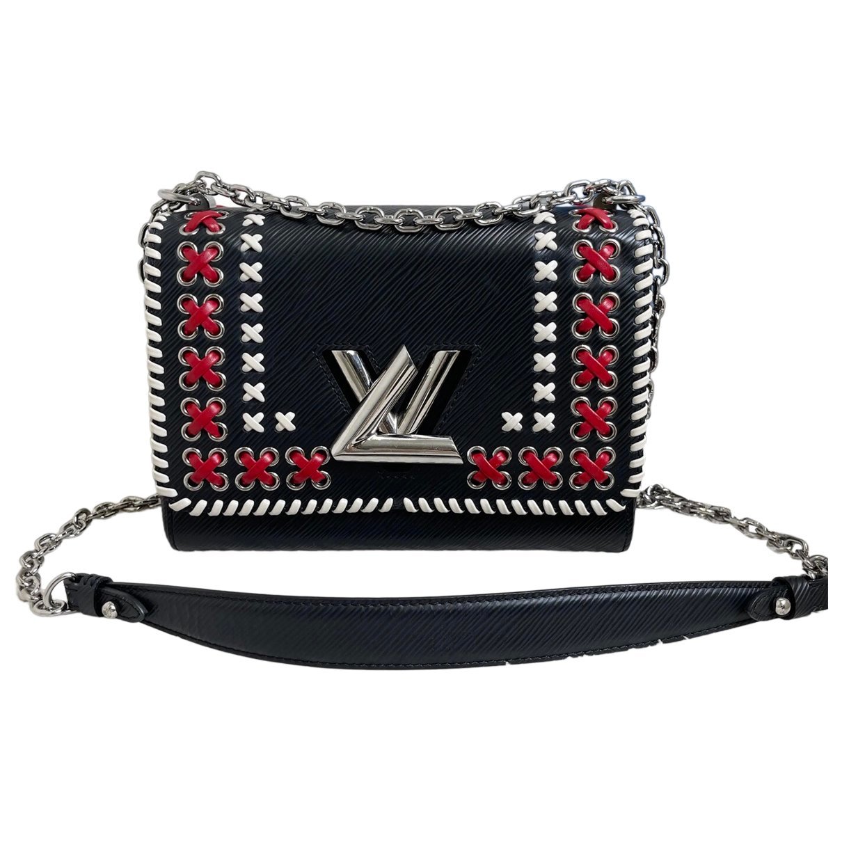 Twist leather crossbody bag