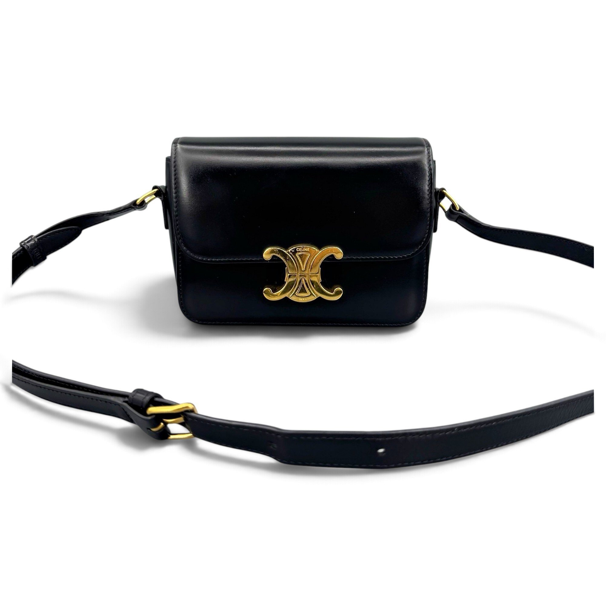 Triomphe leather crossbody bag
