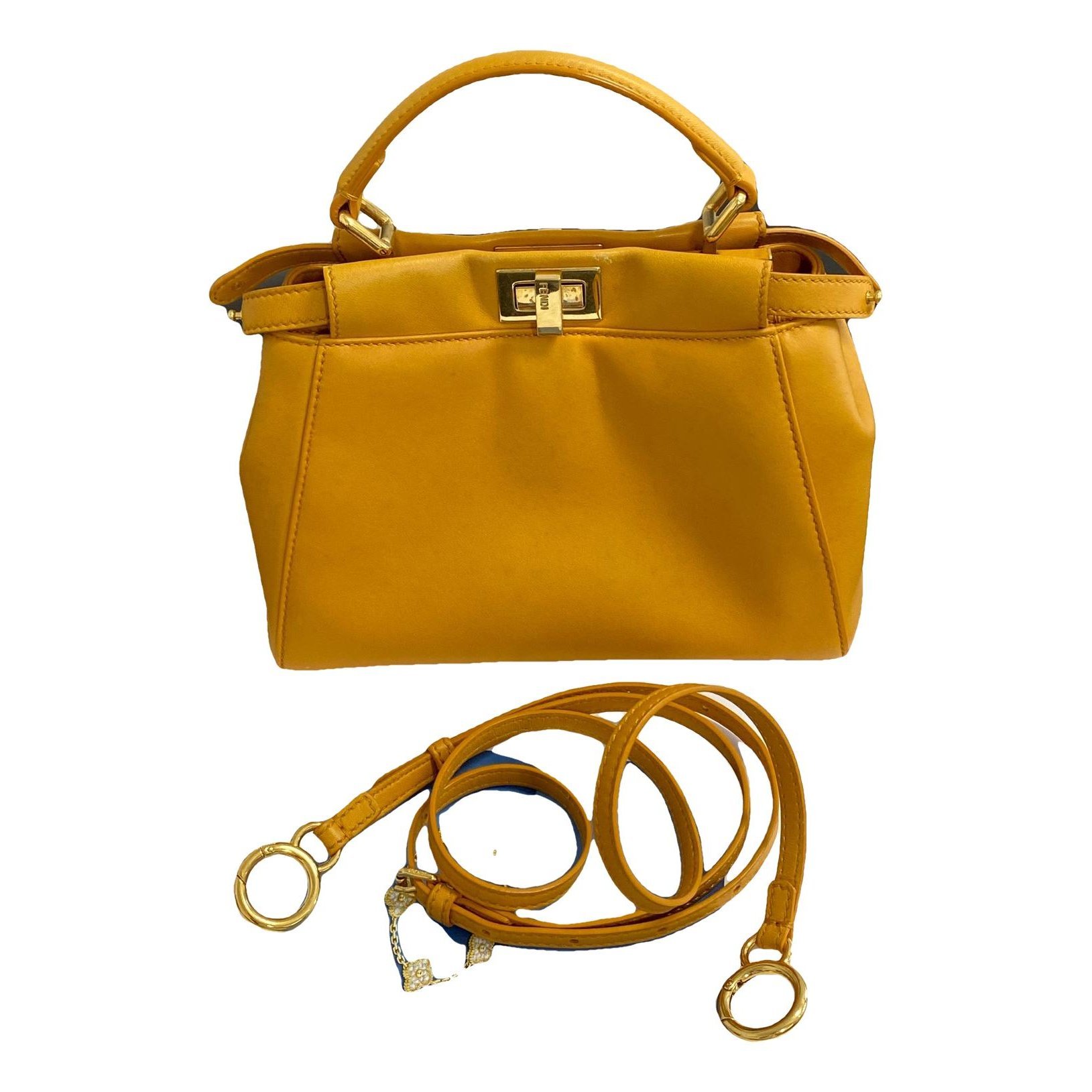 Peekaboo leather handbag