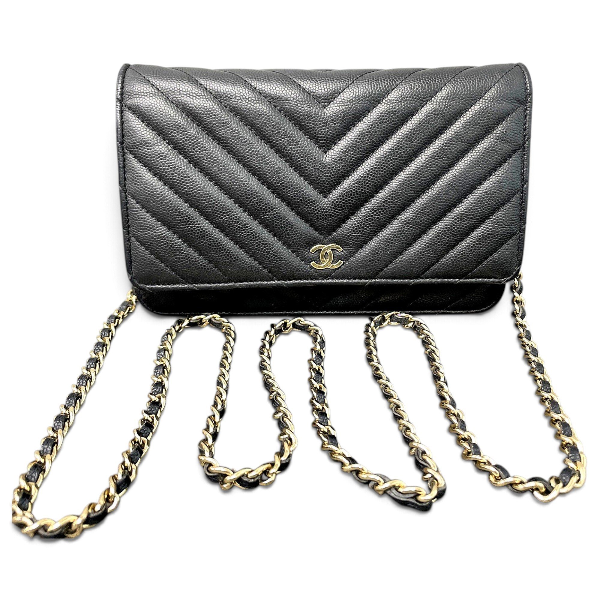 Wallet On Chain Timeless/Classique leather handbag