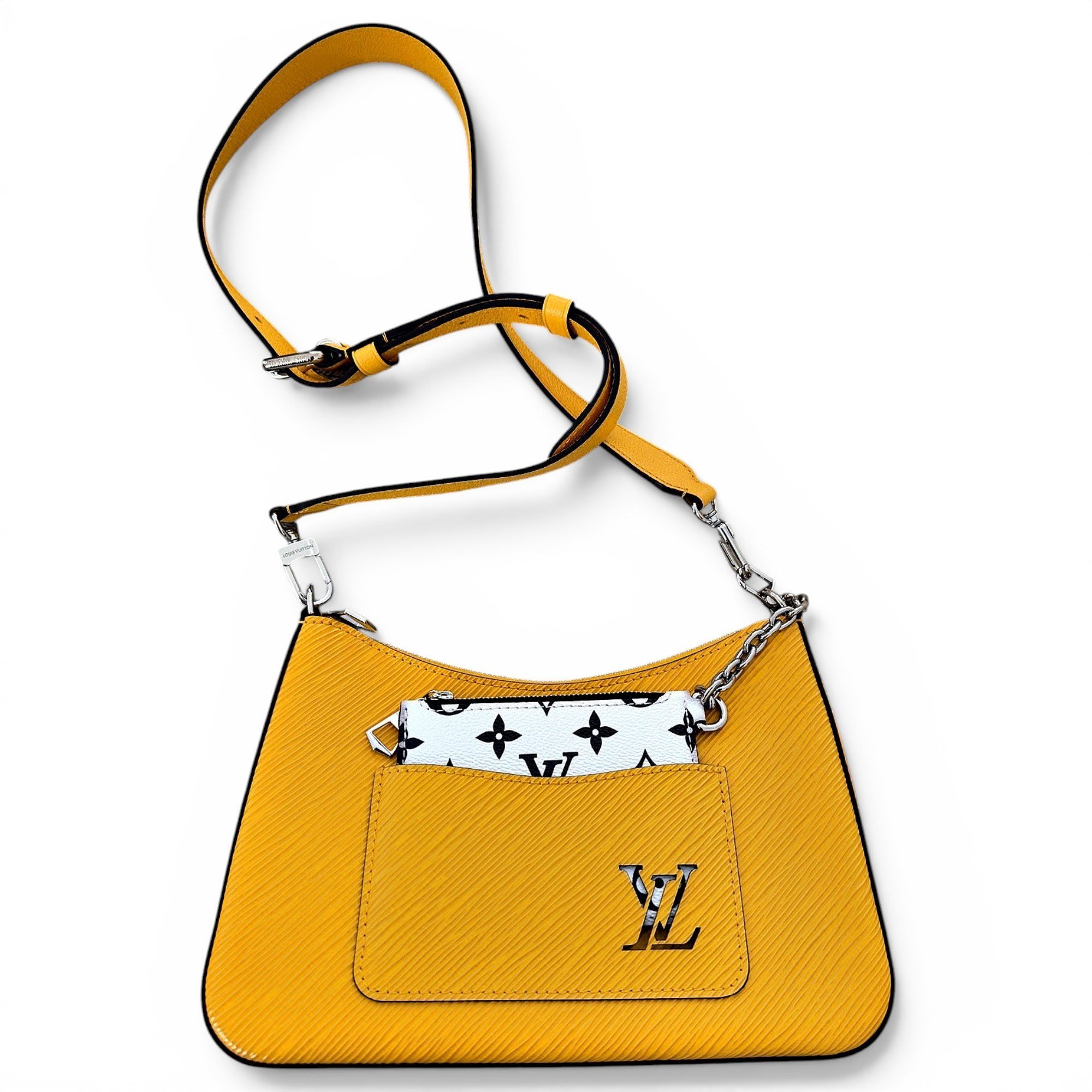 Coussin leather crossbody bag