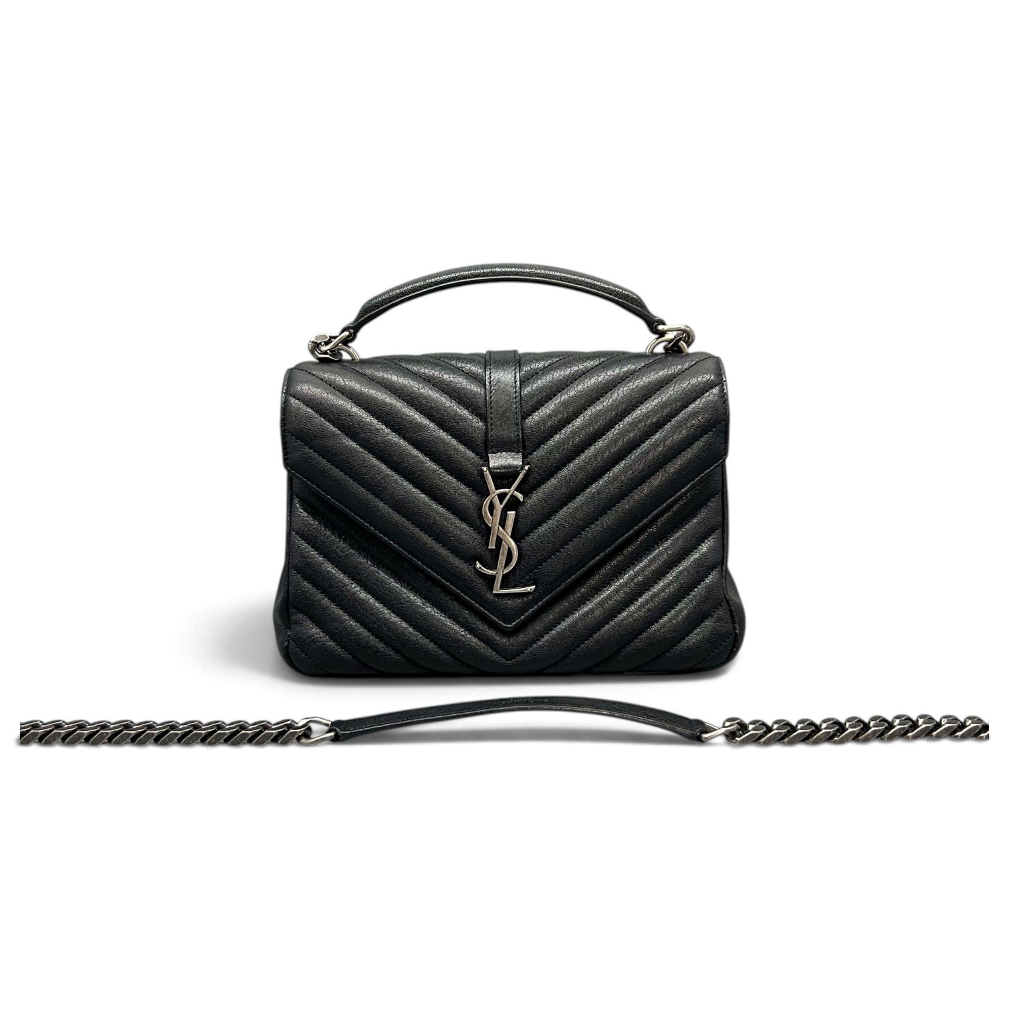 Saint Laurent Collége monogramme leather handbag