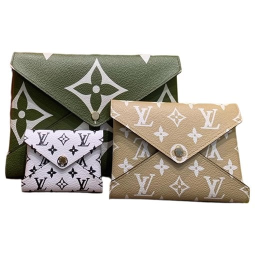Leather clutch bag
