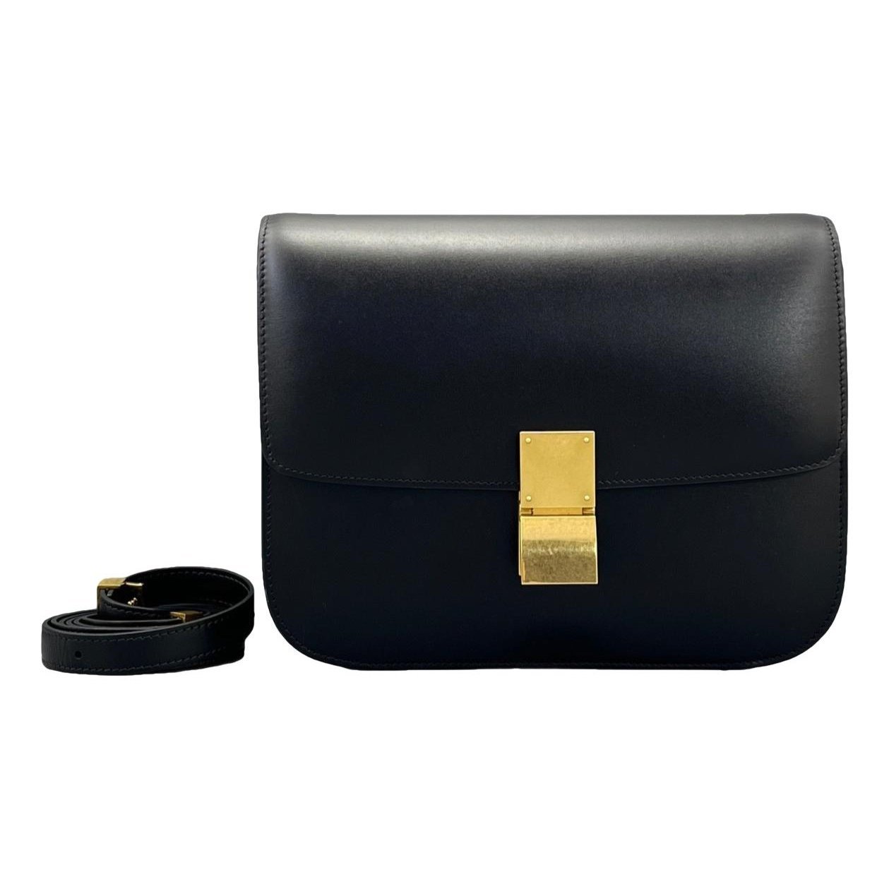 Classic leather crossbody bag