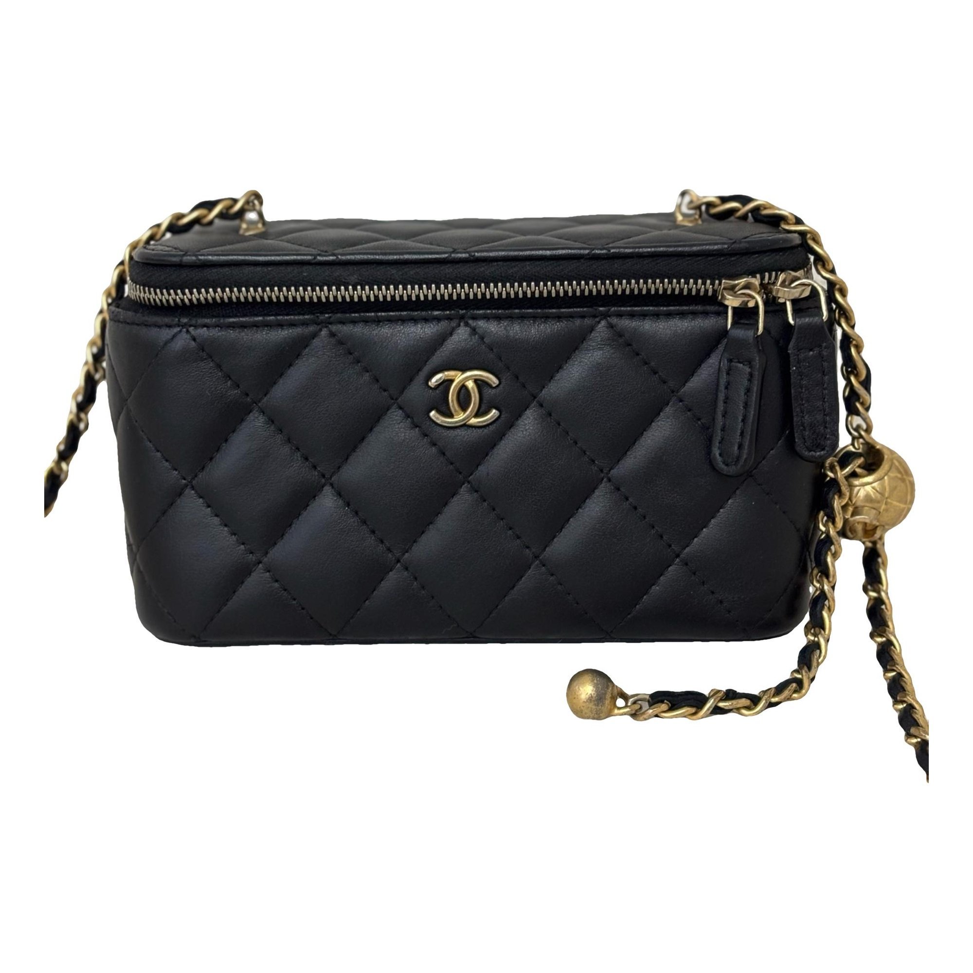 Trendy CC Vanity leather handbag